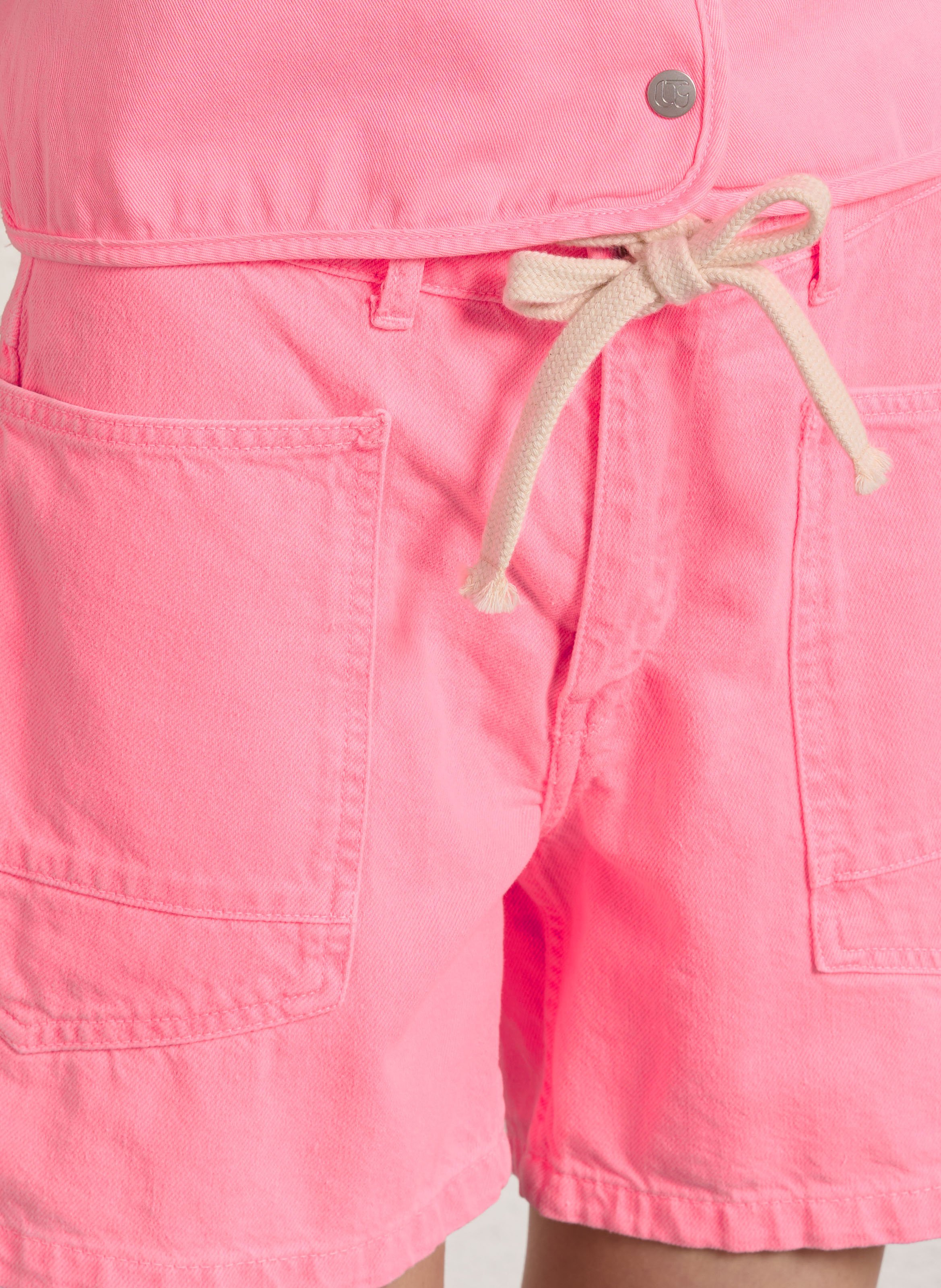 Gerade geschnittene Baumwollshorts LE TEMPS DES CERISES Rosa