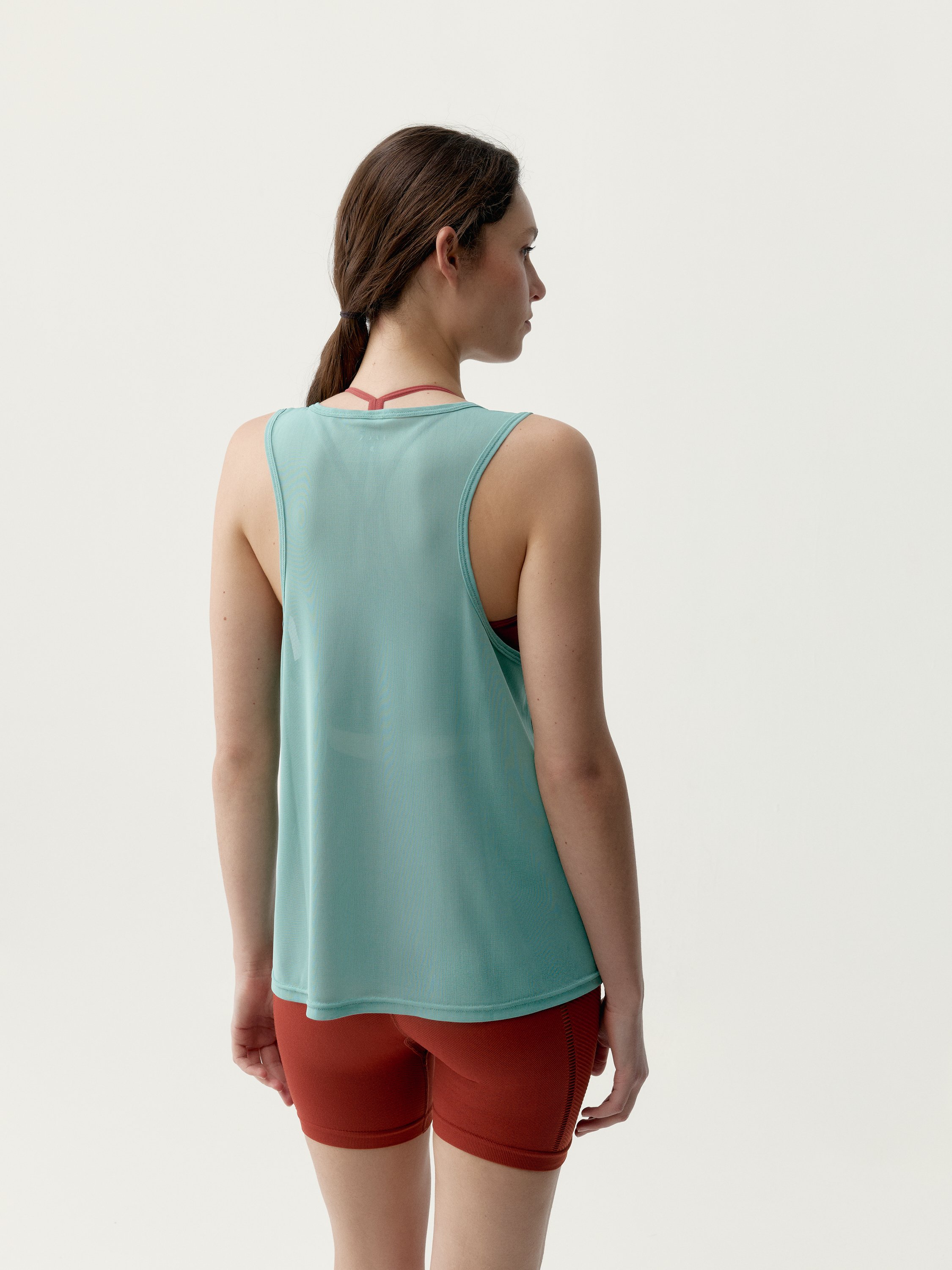 Transparent tank top BORN Green