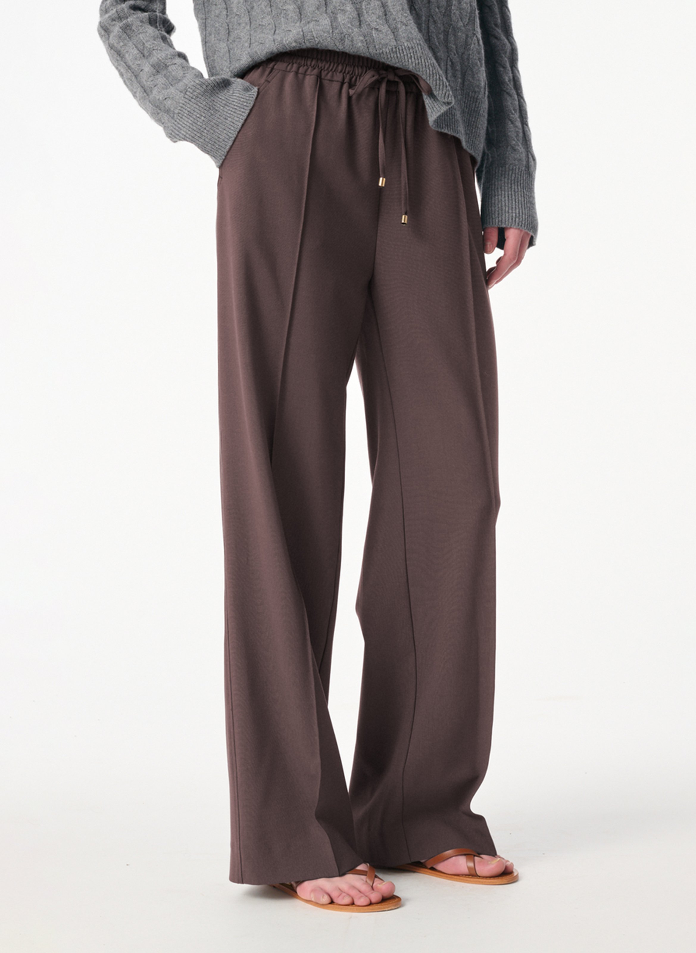 Fließende und leichte Bundfaltenhose VANESSA BRUNO