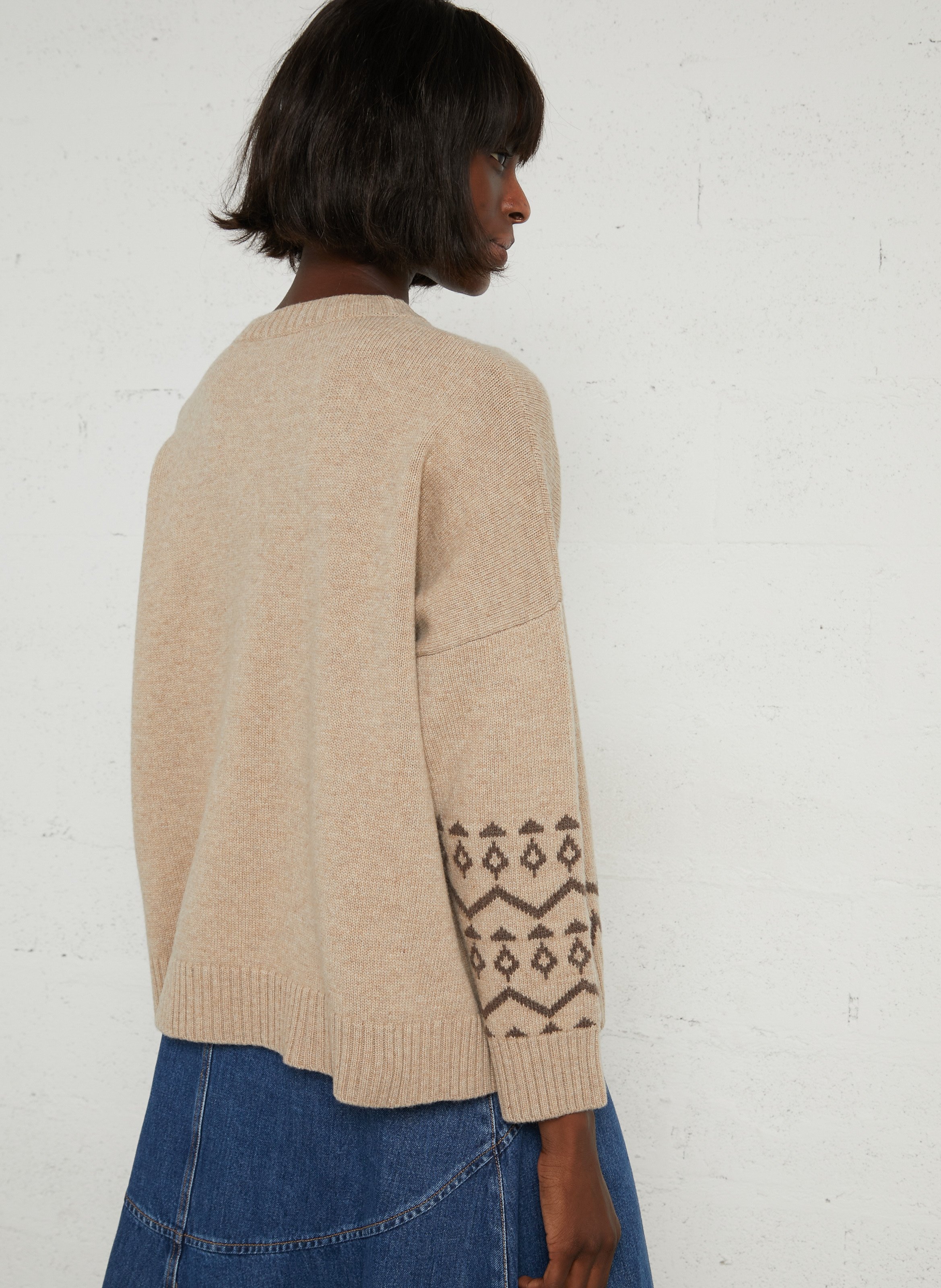 Oversized wool sweater MAX MARA WEEK END Beige