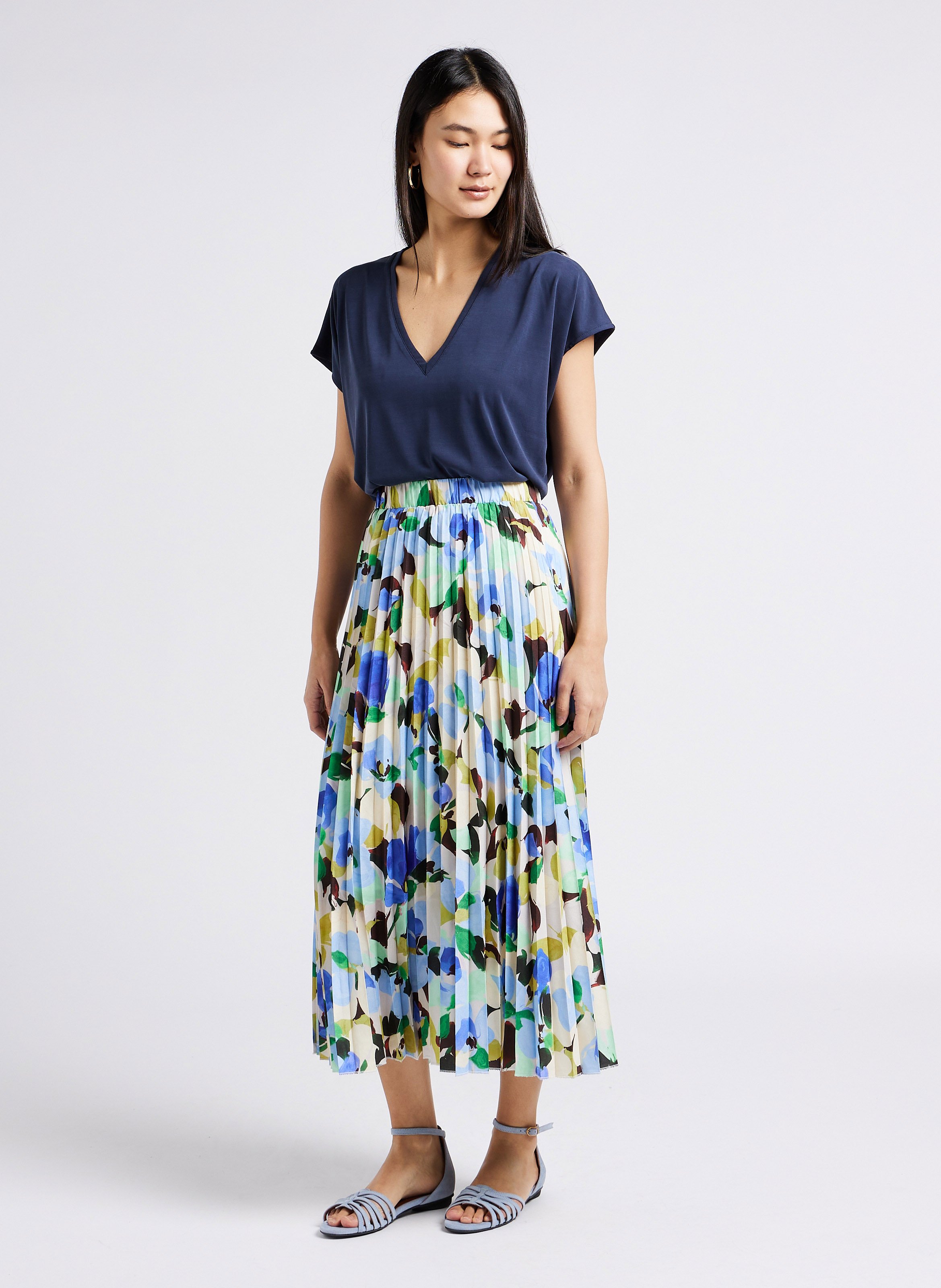 Platte, leren sandalen ANONYMOUS COPENHAGEN Blauw