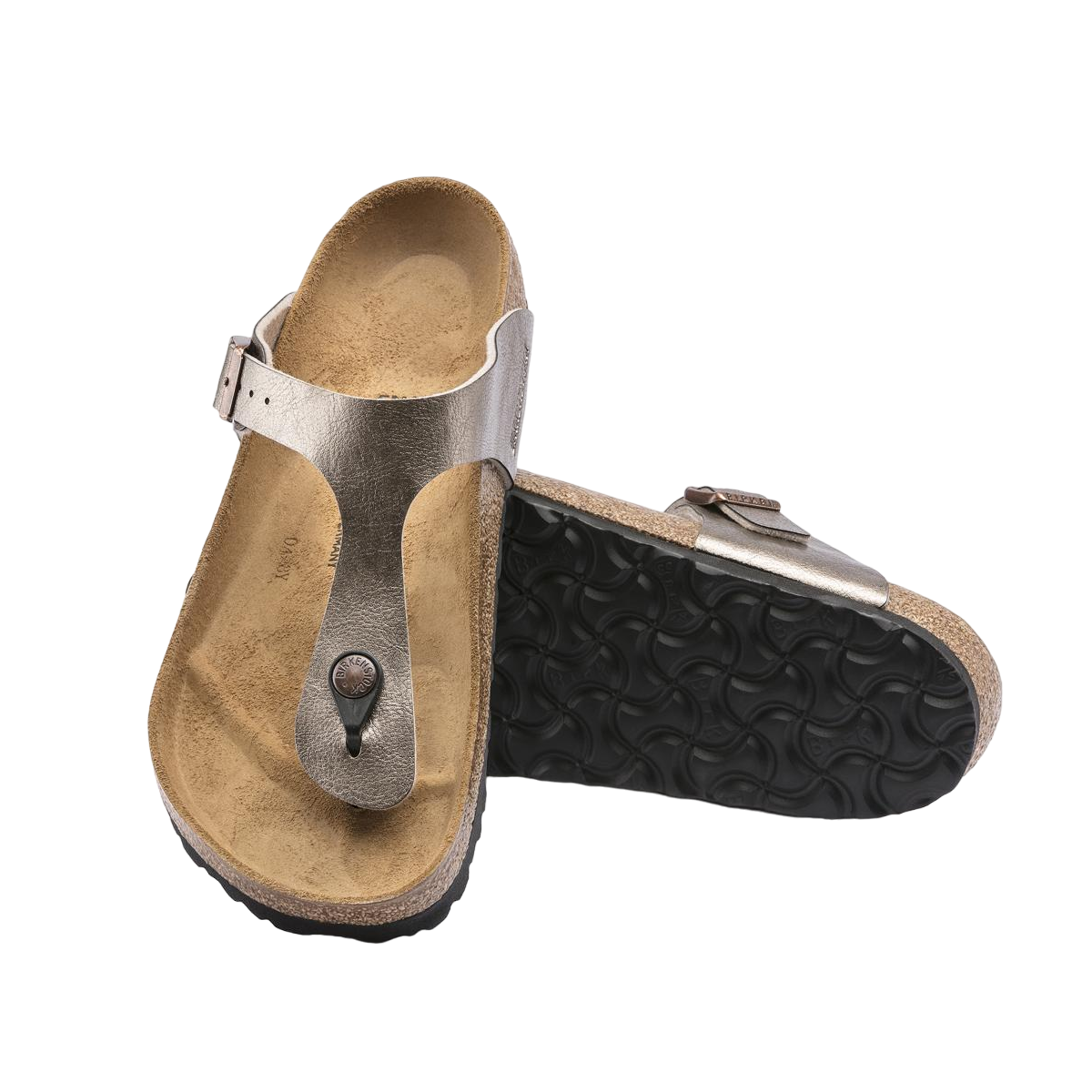 Faux leather sandals BIRKENSTOCK Beige