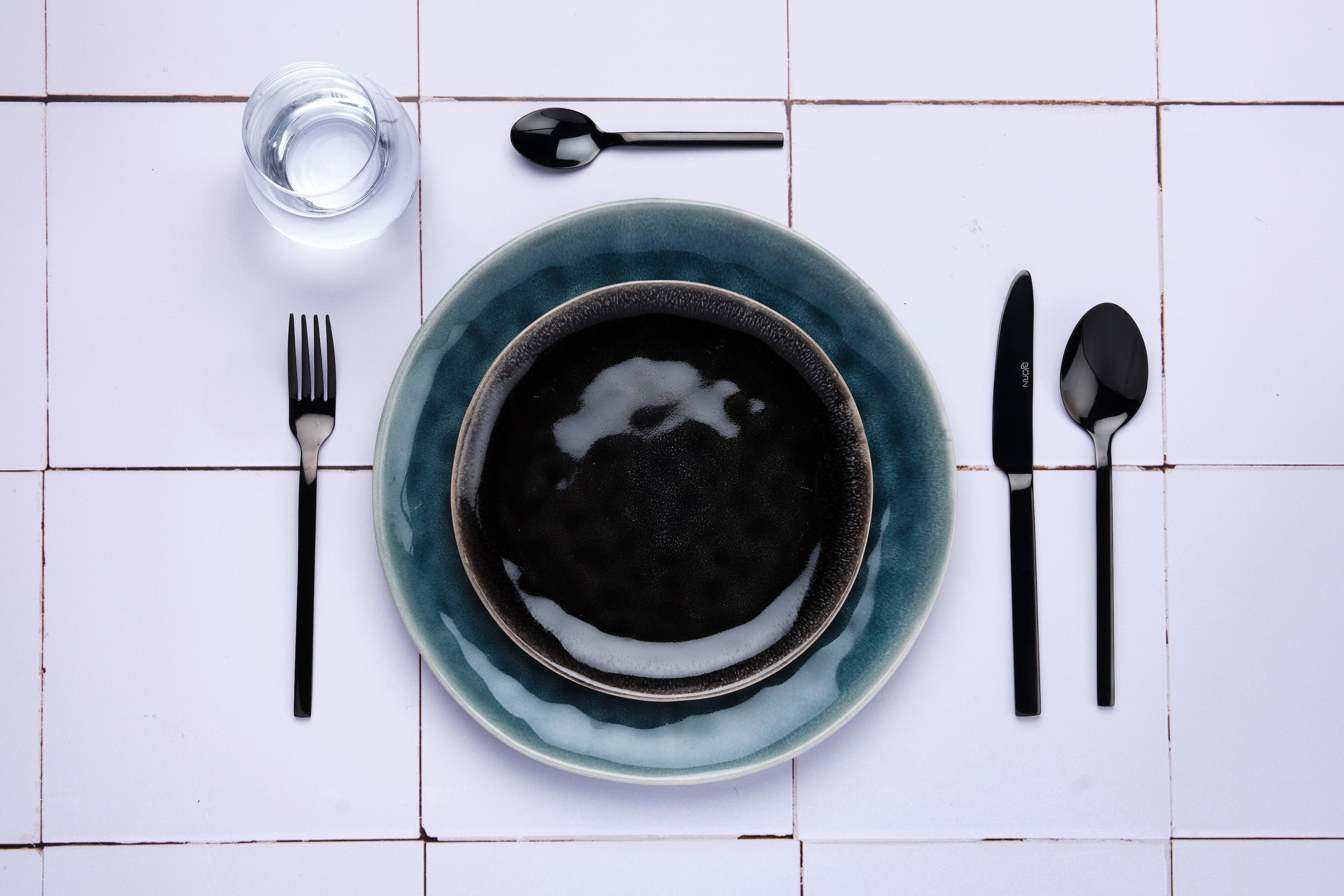 Set of 6 Emund teaspoons - copper BJORN Black