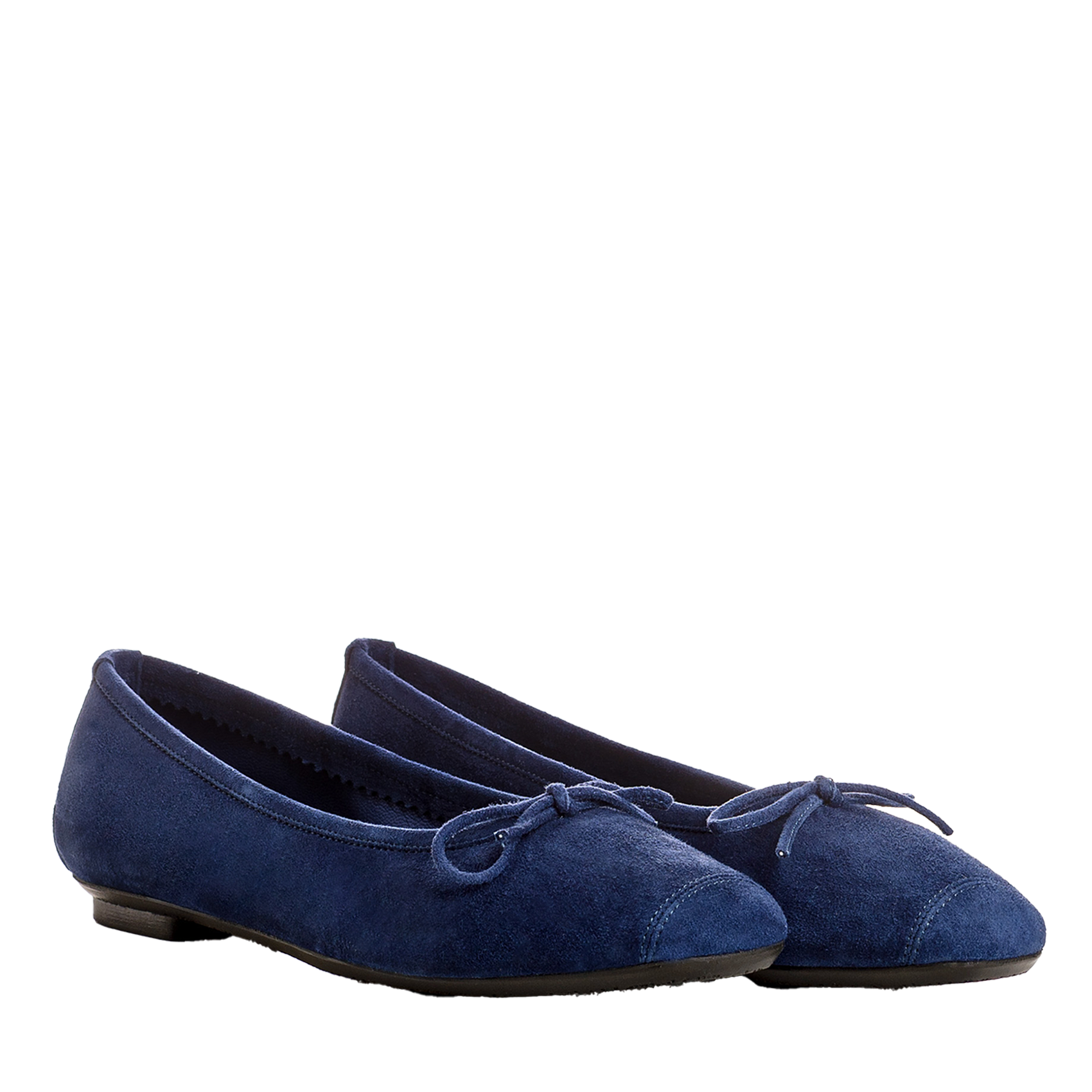 Ballerinas - Leder Blau