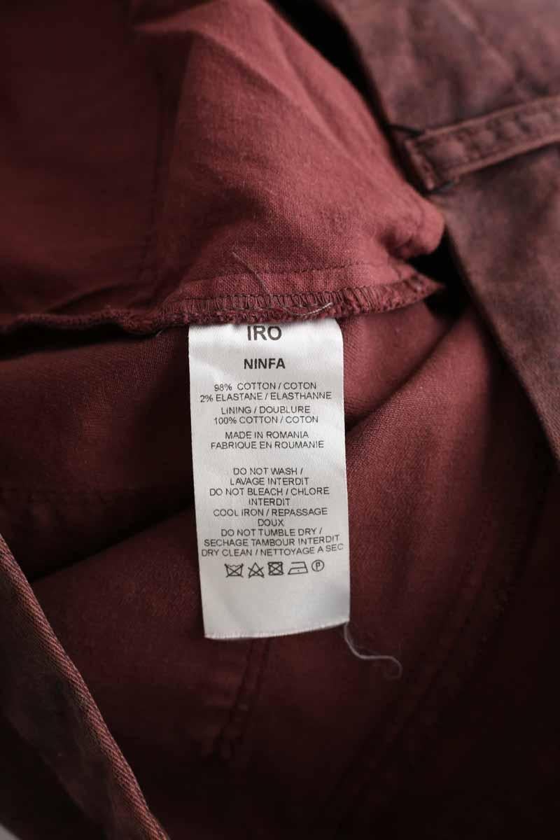 Cotton pants IRO - Seconde Main Red