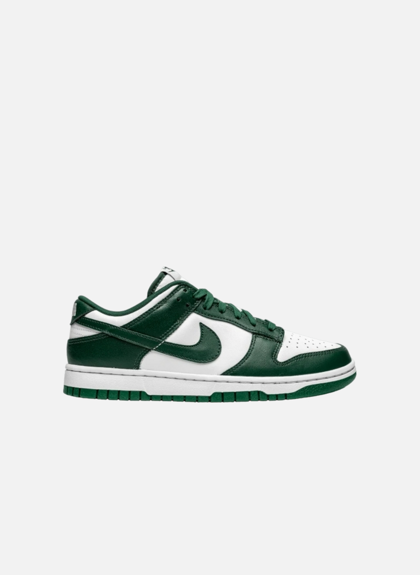 Leather low-top sneakers NIKE Green