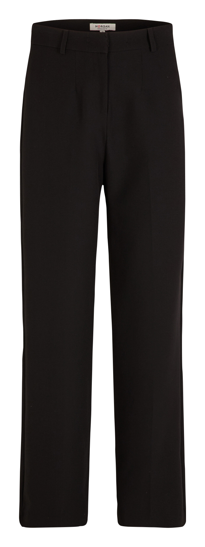 Rechte bandplooibroek MORGAN Zwart