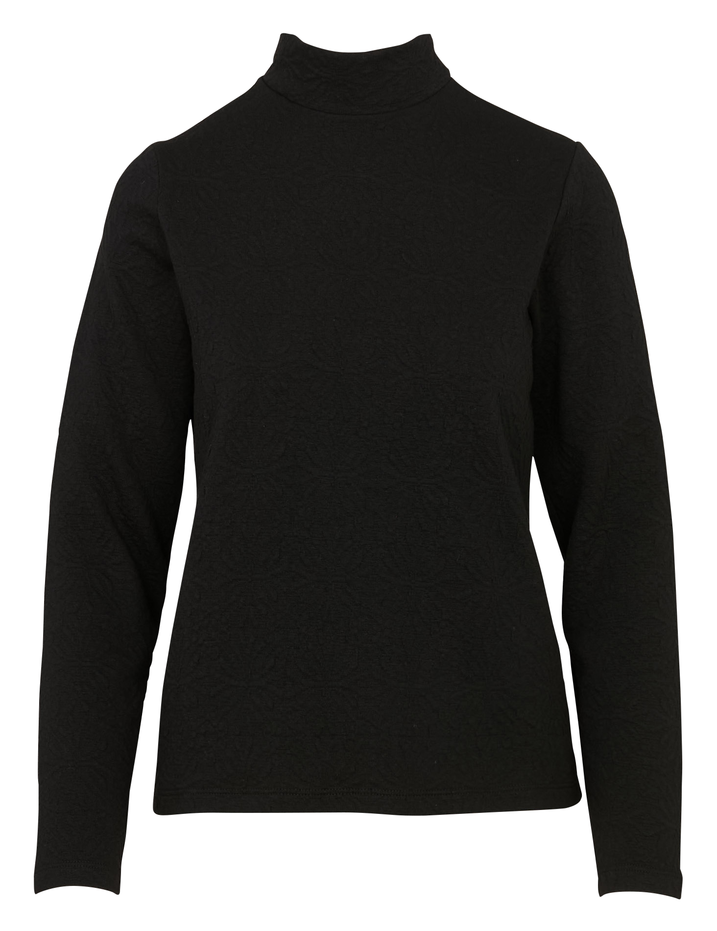 Tee-shirt col montant texturé LA FEE MARABOUTEE Noir