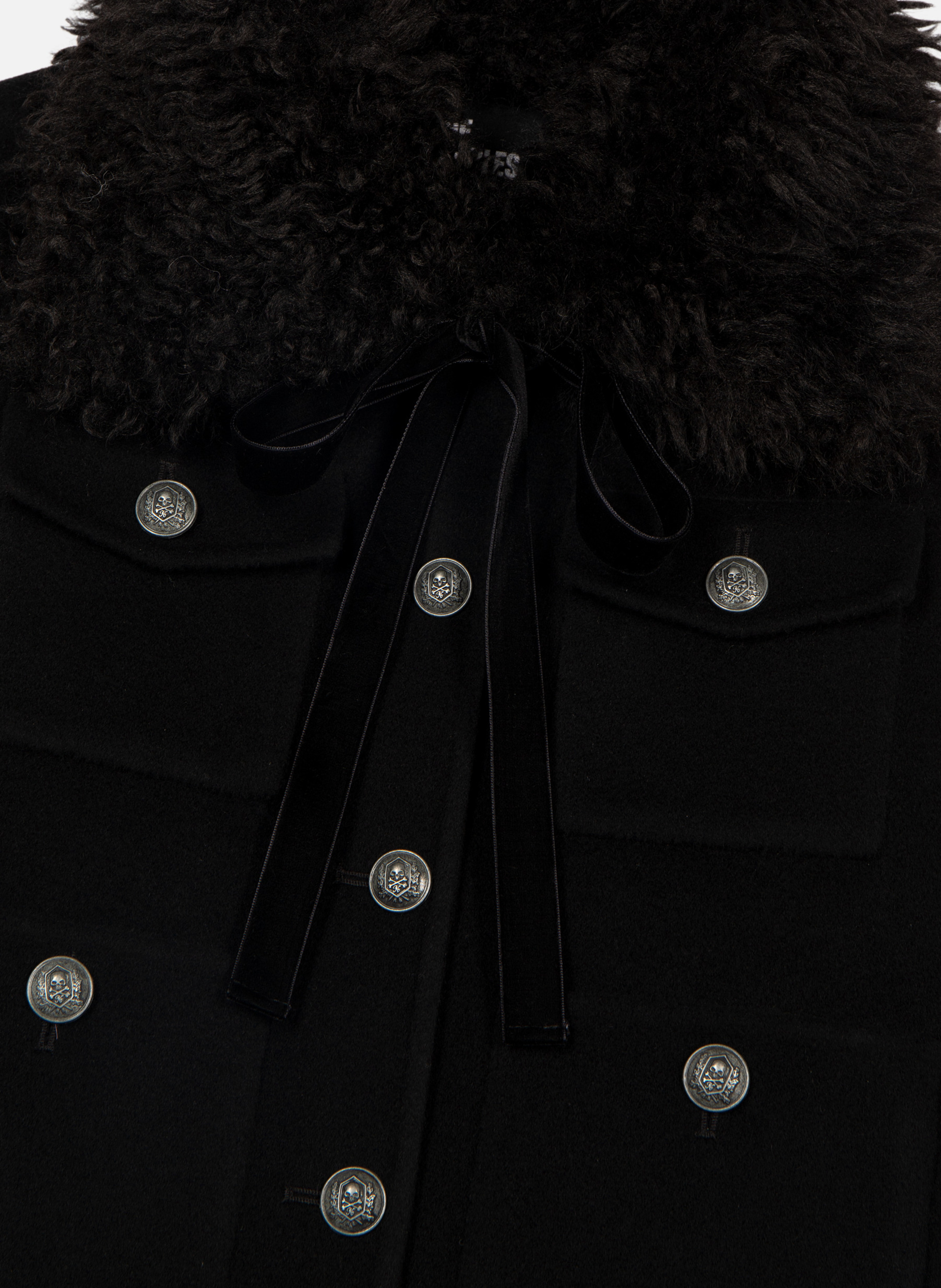 Sherpa collar jacket THE KOOPLES Black