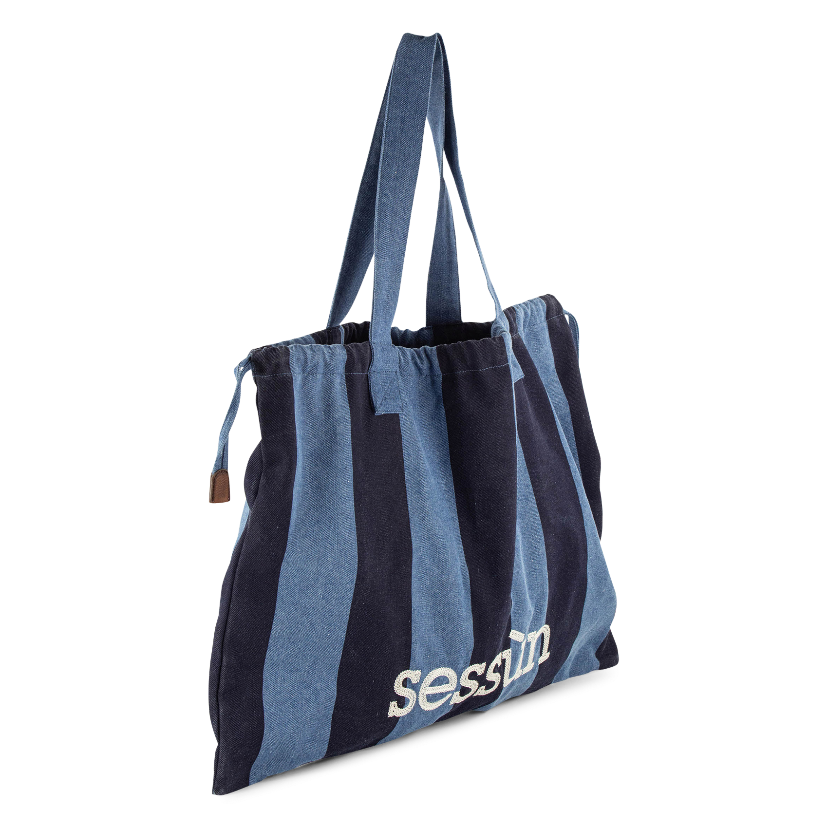 Bolso al hombro de algodón SESSUN Azul