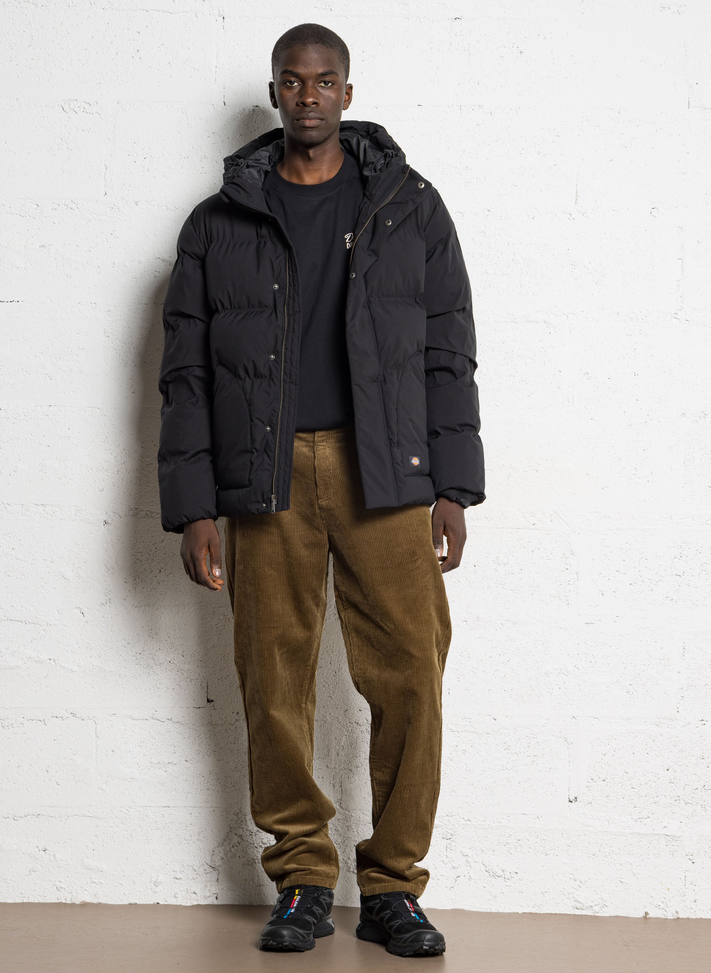 Recht donsjack met capuchon DICKIES Zwart