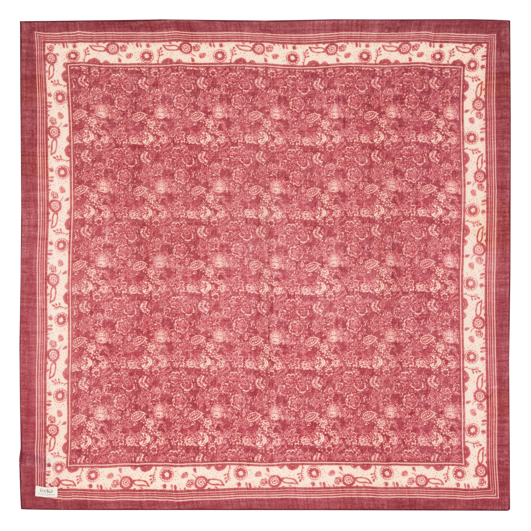 Bufanda de lana FEEKA Rojo