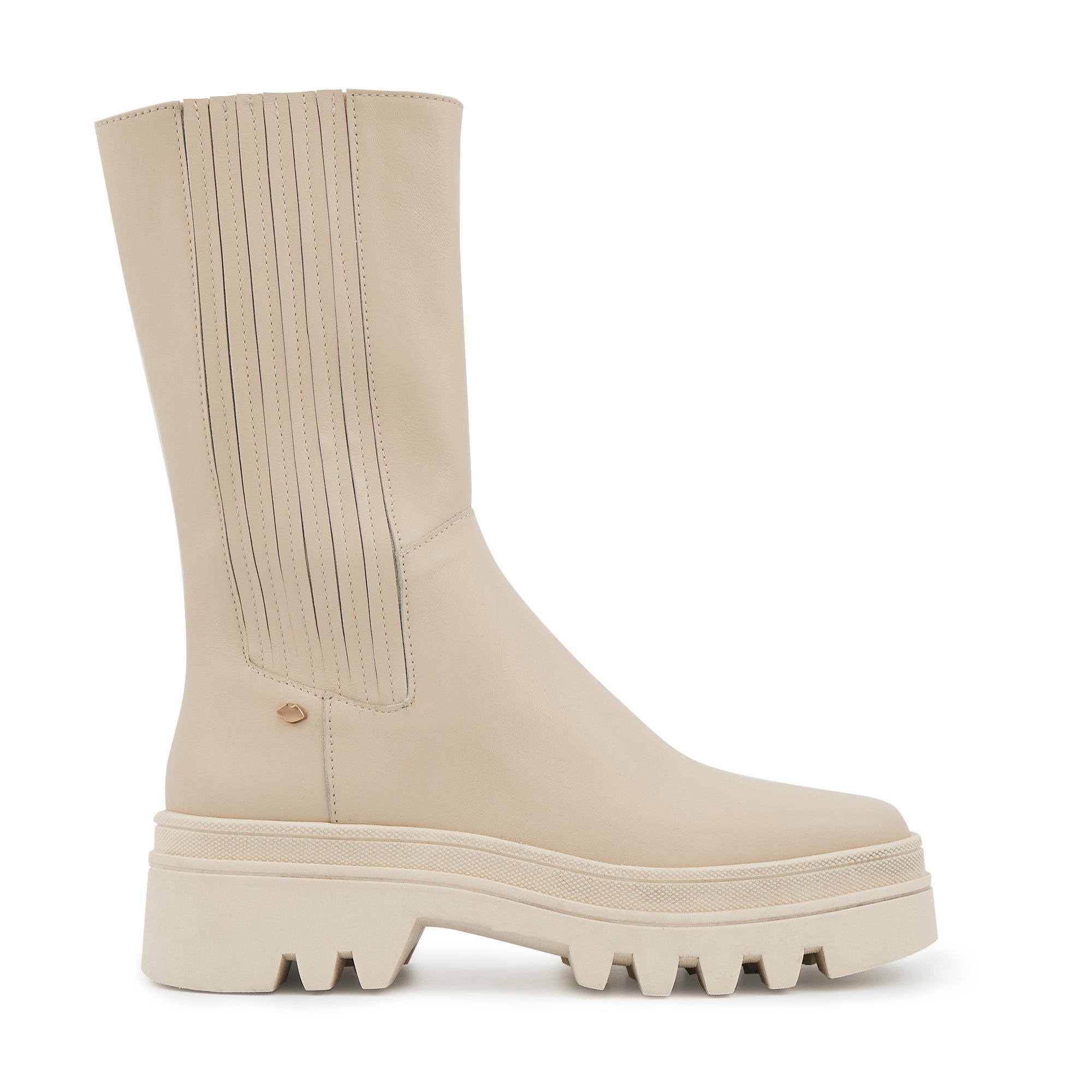 Smooth leather handbag BONS BAISERS PARIS Beige