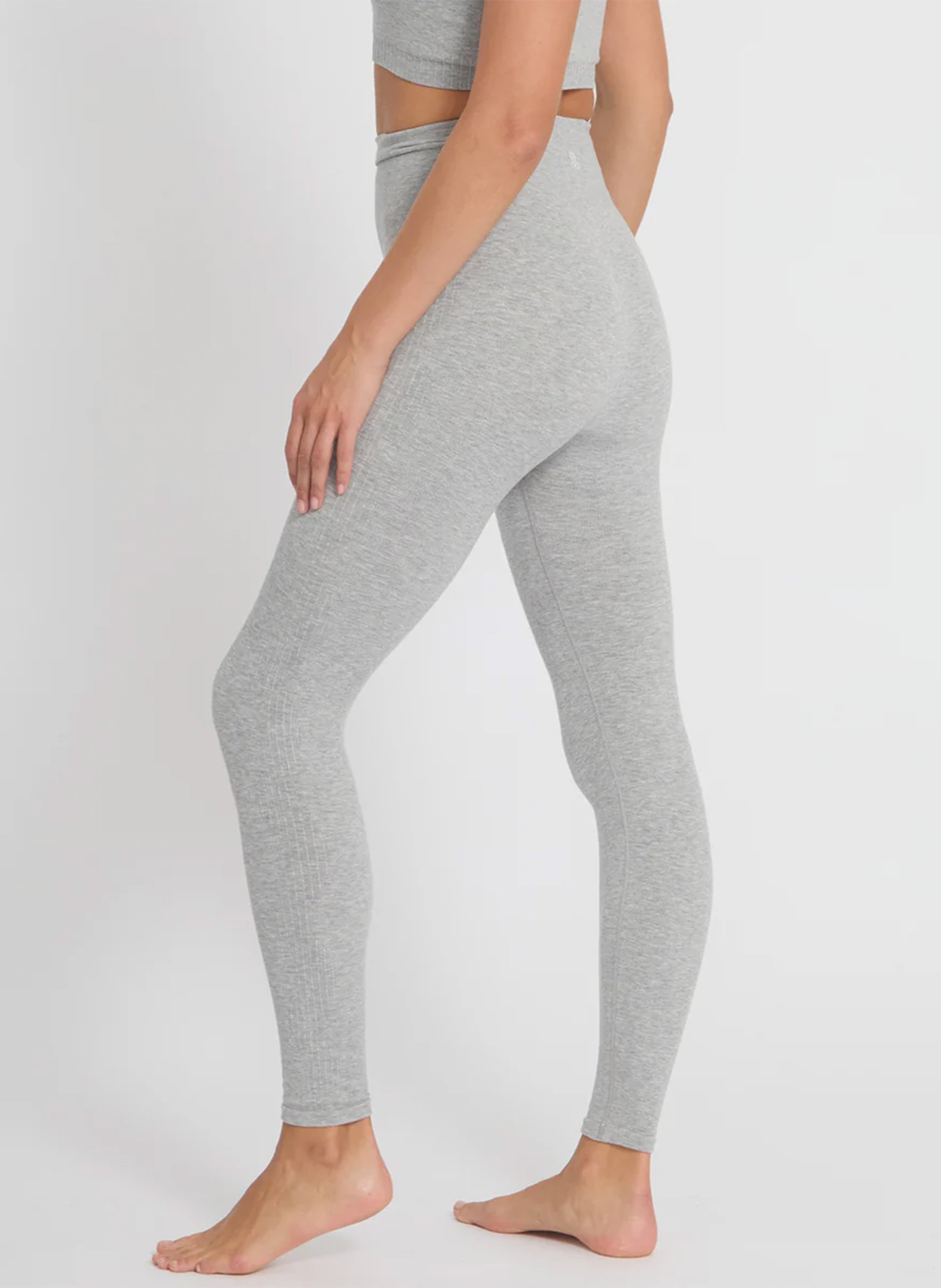Legging de yoga en fibres de bambou mélangées YOGA SEARCHER Gris