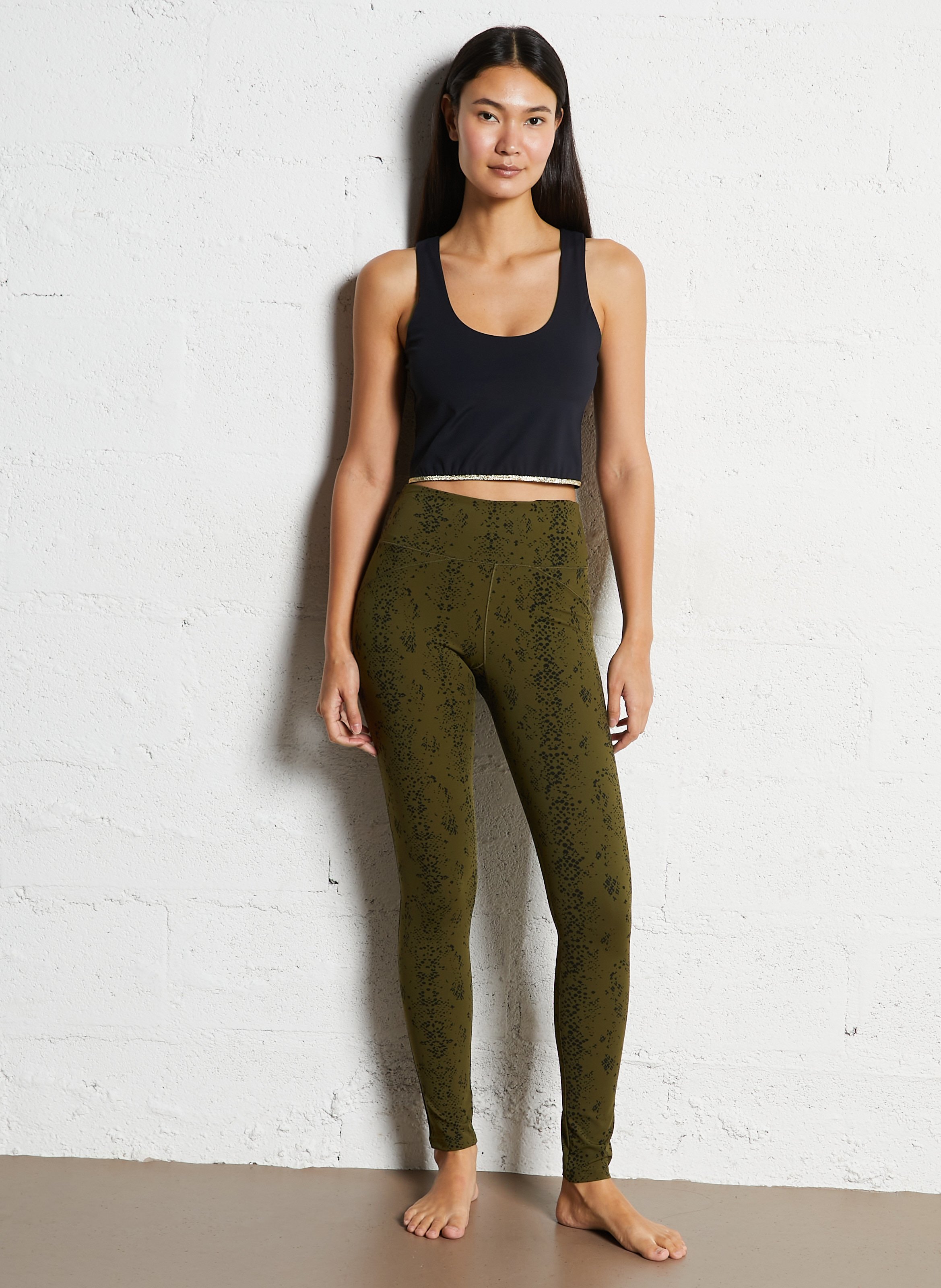 Débardeur court col rond uni  LA NOUVELLE Noir