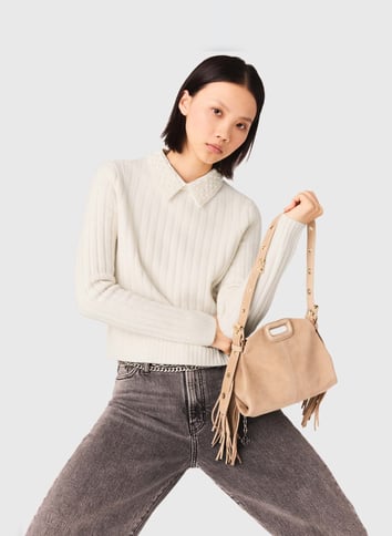 Pull Femme Col Rond Tricoté - Coupe Ample Décontractée, Manches Longues, Confortable Pour L'hiver