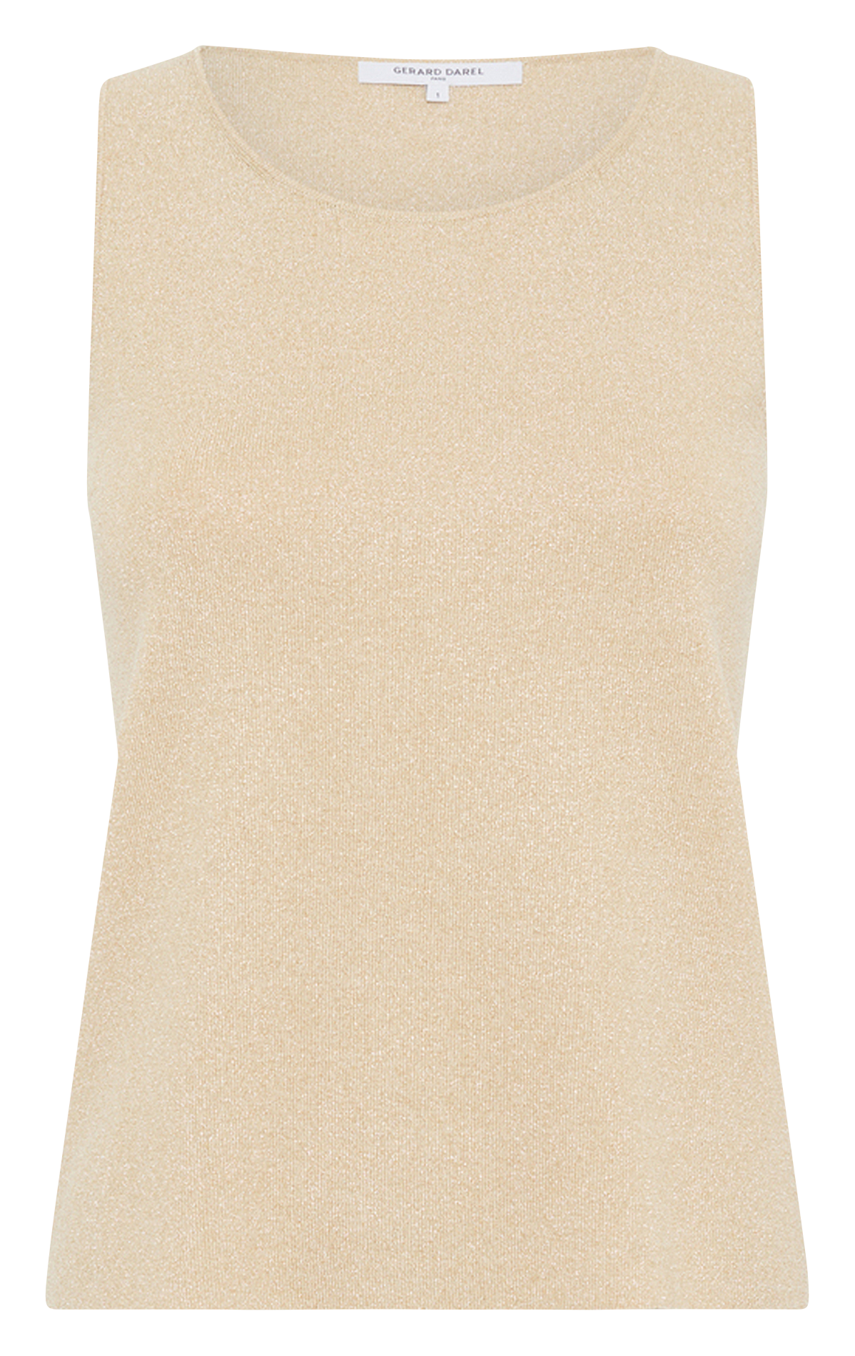 Sleeveless Sequined Sweater GERARD DAREL Yellow