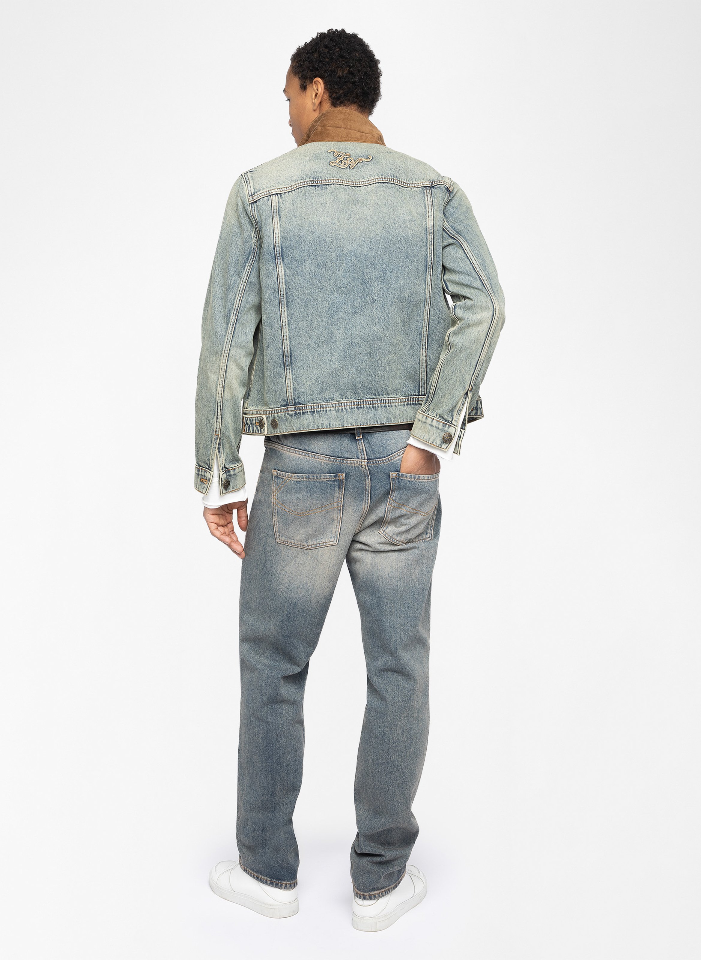 Straight-cut faded denim jacket ZADIG&VOLTAIRE Blue