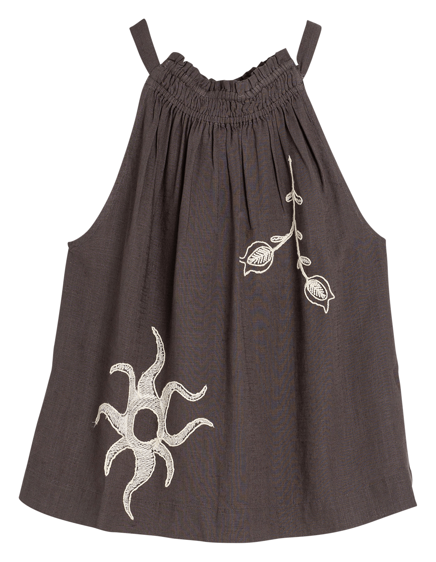 Halter-Top INDI & COLD Grau