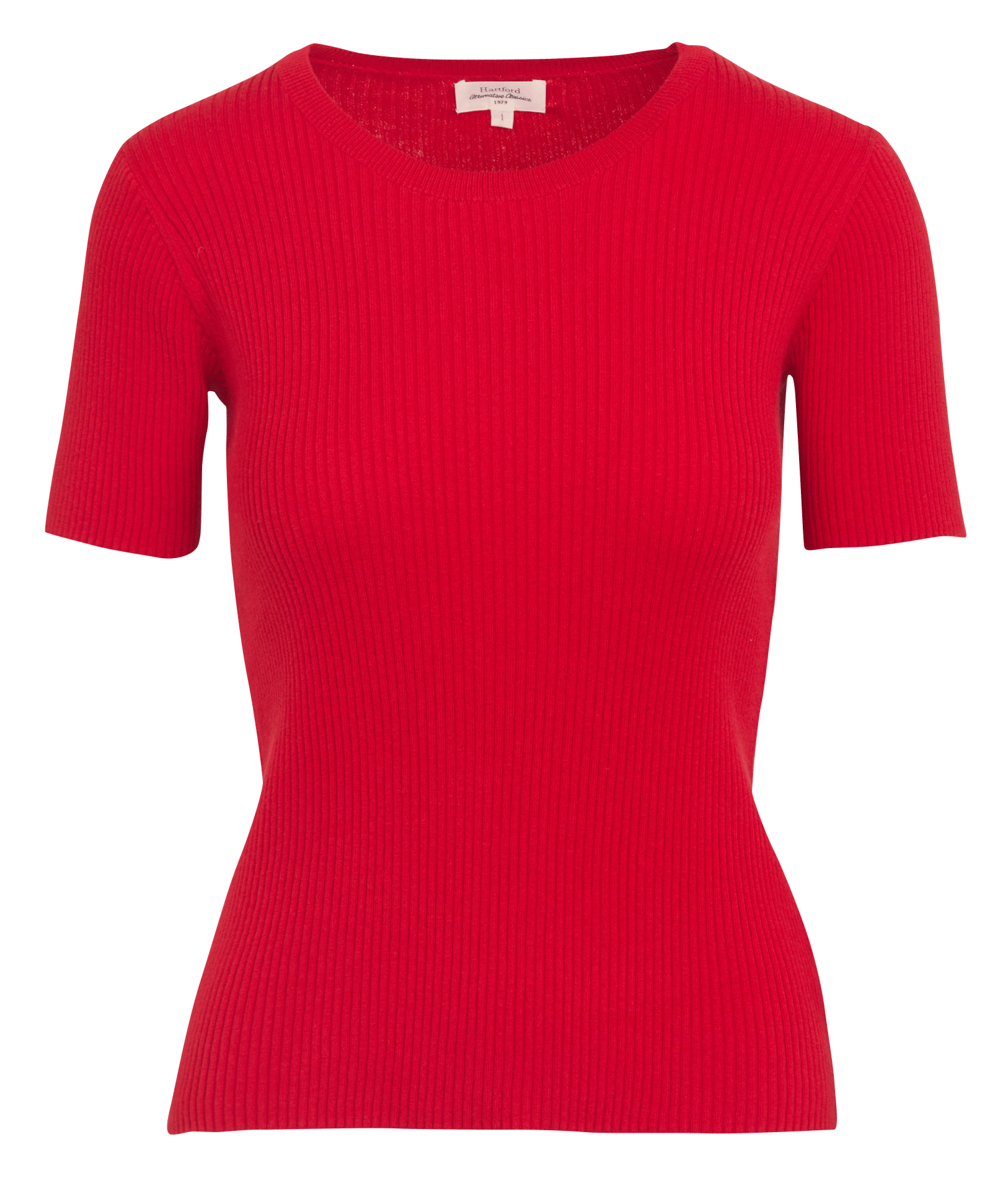 Aansluitende trui van gemengd katoen HARTFORD Rood