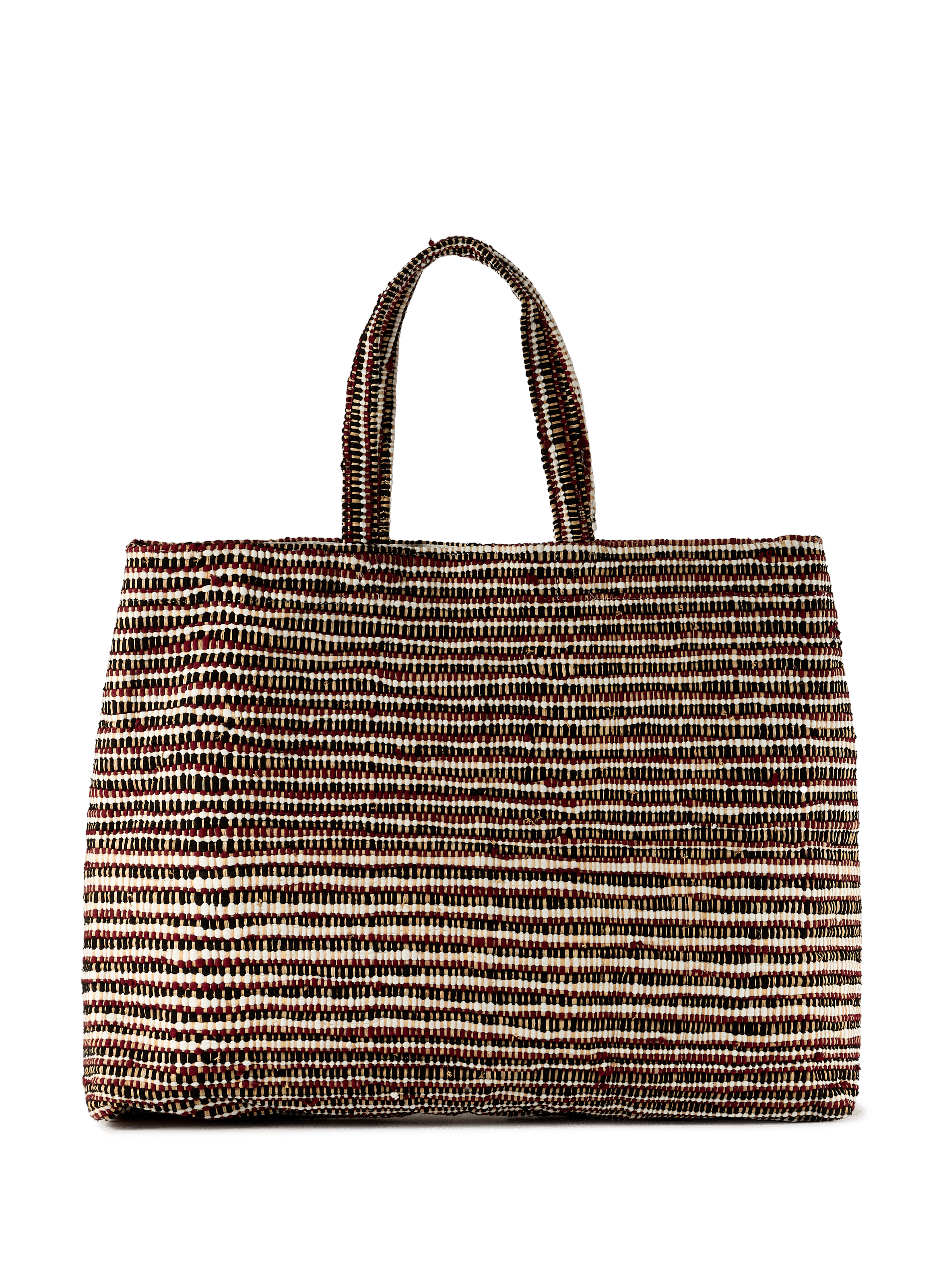 Raffia-blend tote bag SAISON 1865 Multicolored