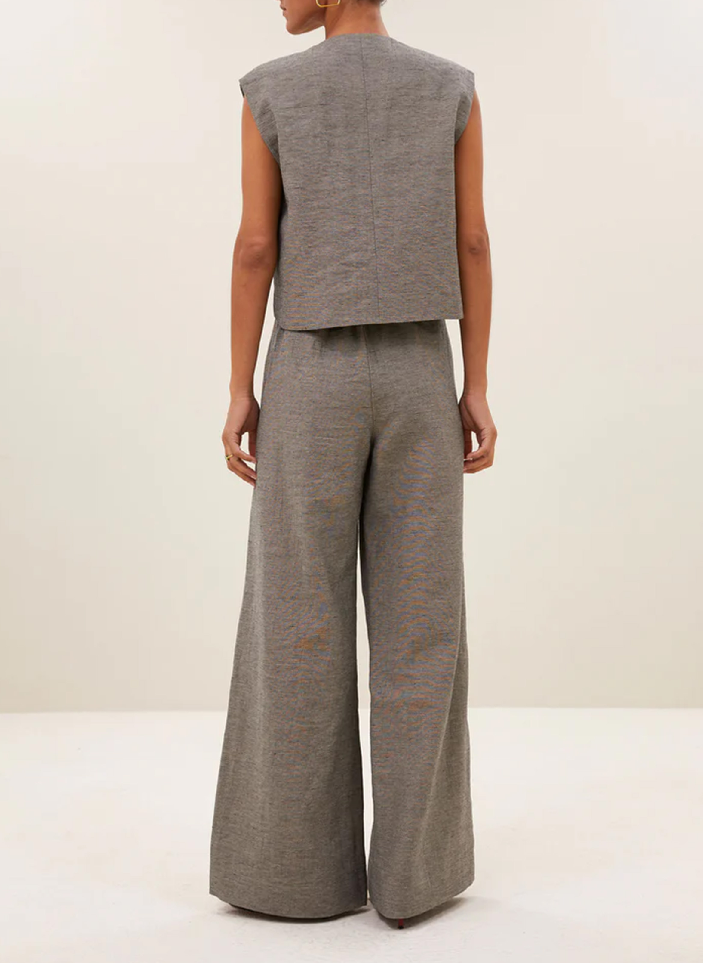 Round-neck cardigan BY BAR Grey