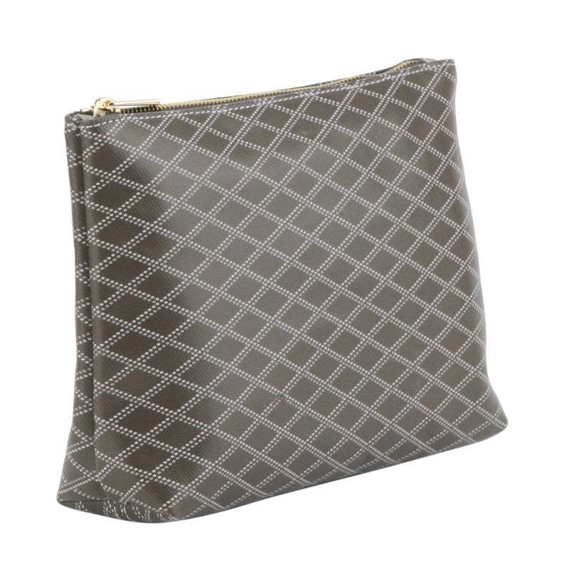 Covered leather pouch POURCHET Brown