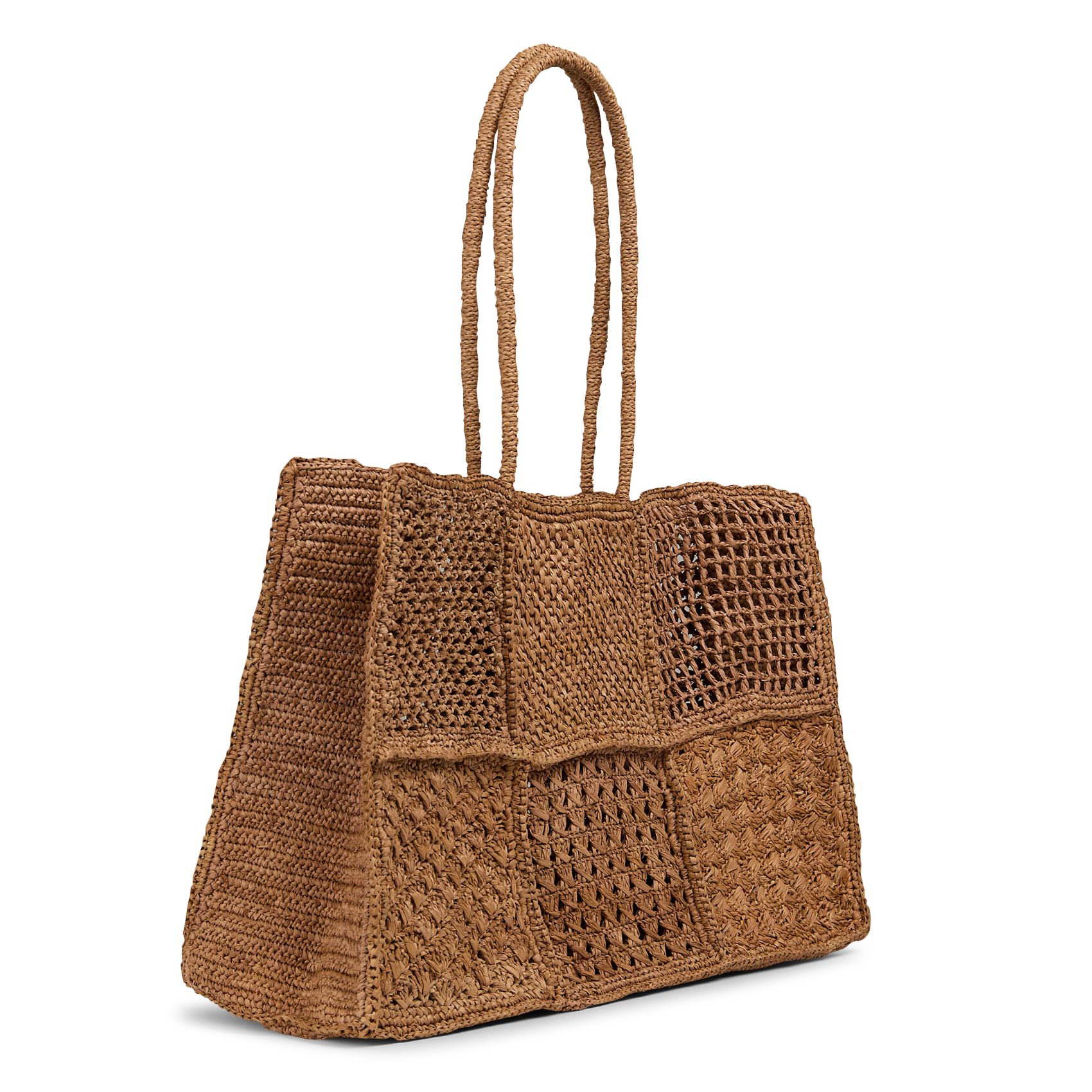 Shopping bag in rafia CAMALYA Beige