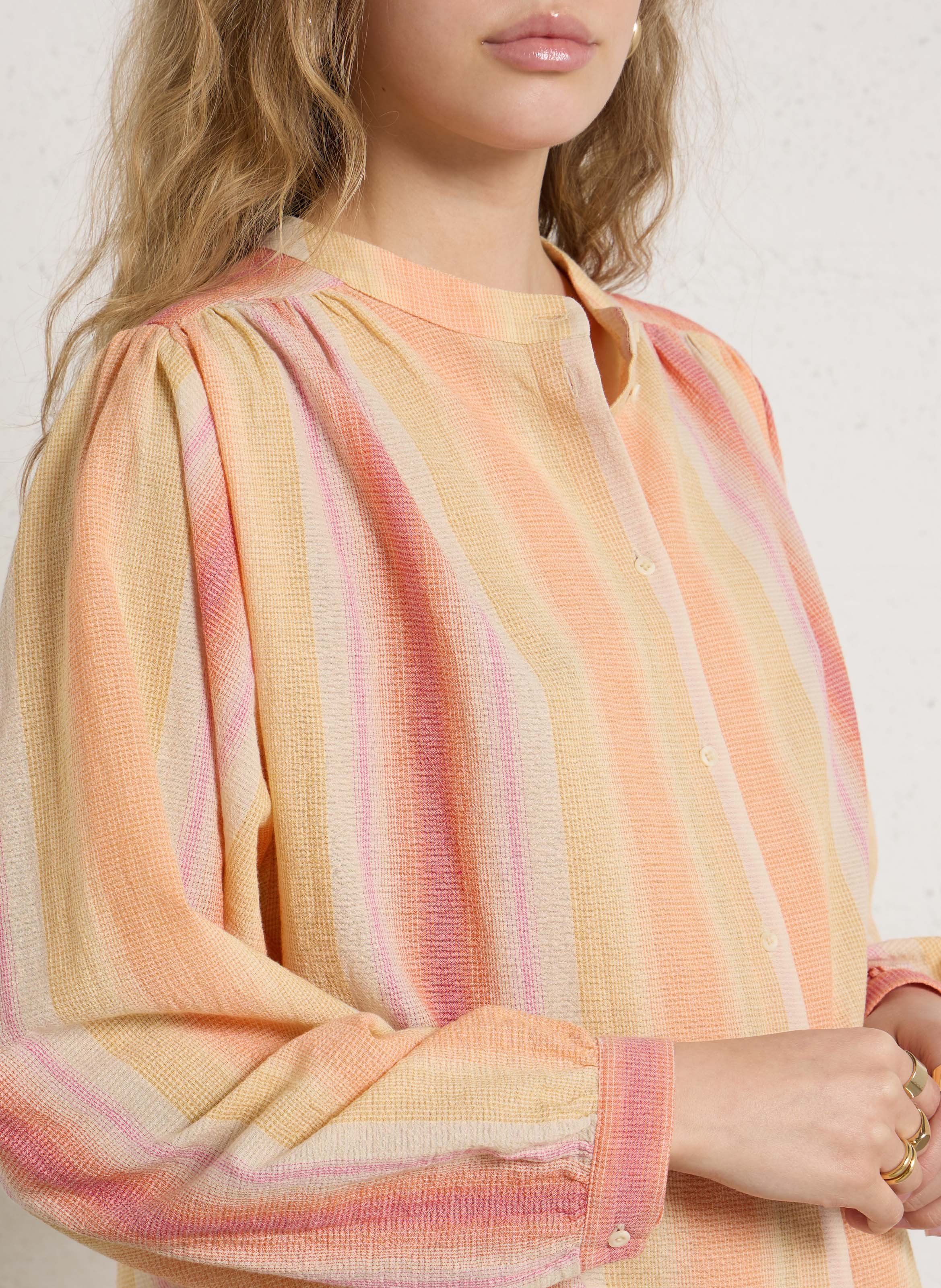 Chemise ample en coton bio SACRECOEUR Multicolore