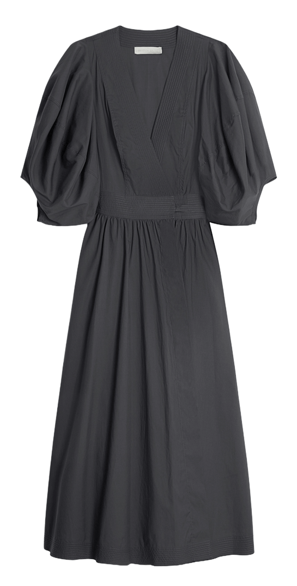 Lange jurk met V-hals VANESSA BRUNO Grijs