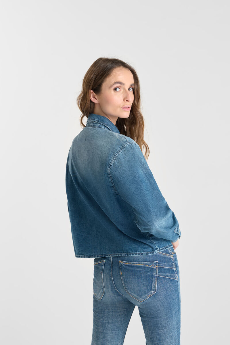 Denim shirt LE TEMPS DES CERISES Blue