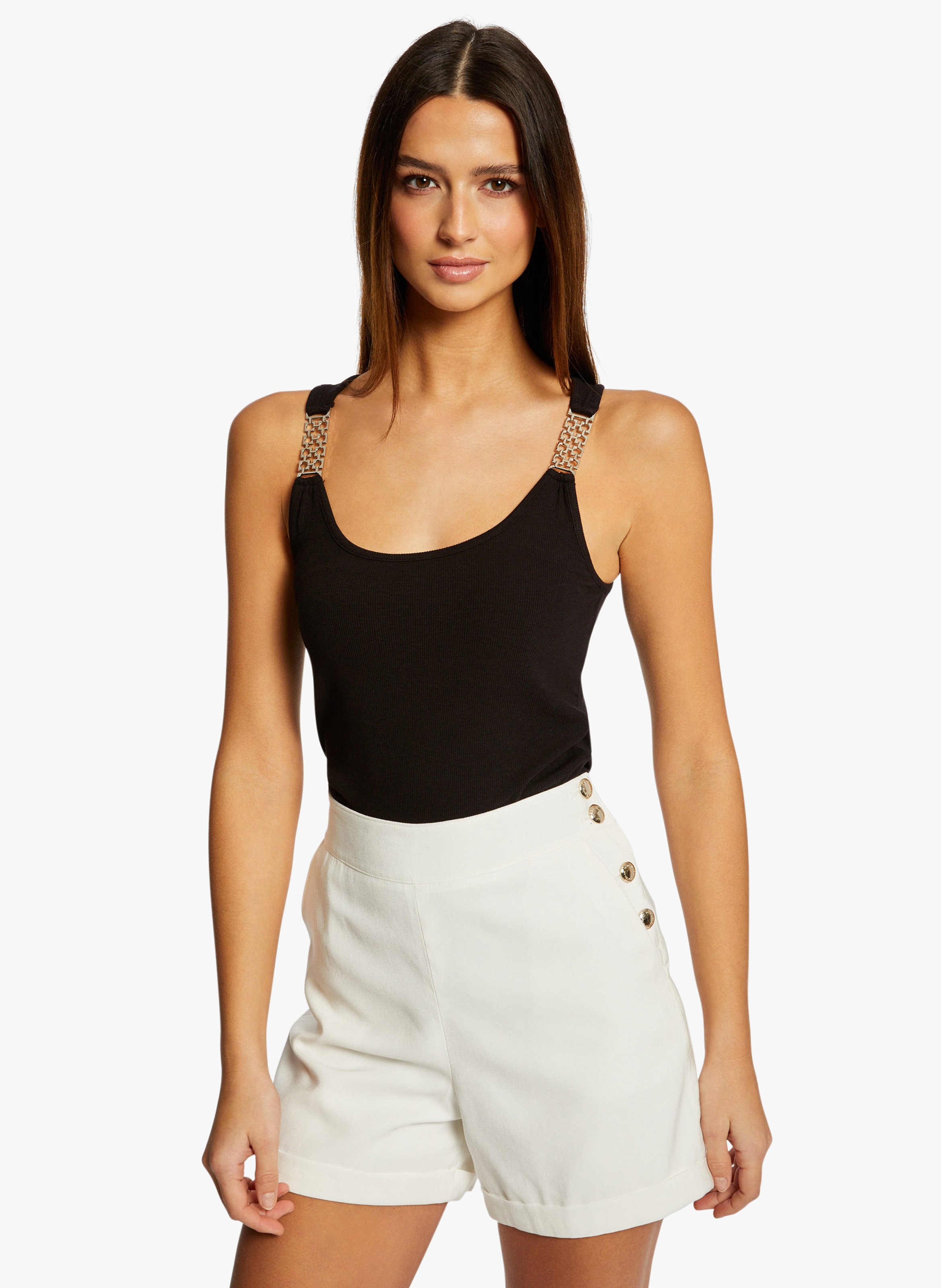 Débardeur avec bretelles à ornements MORGAN