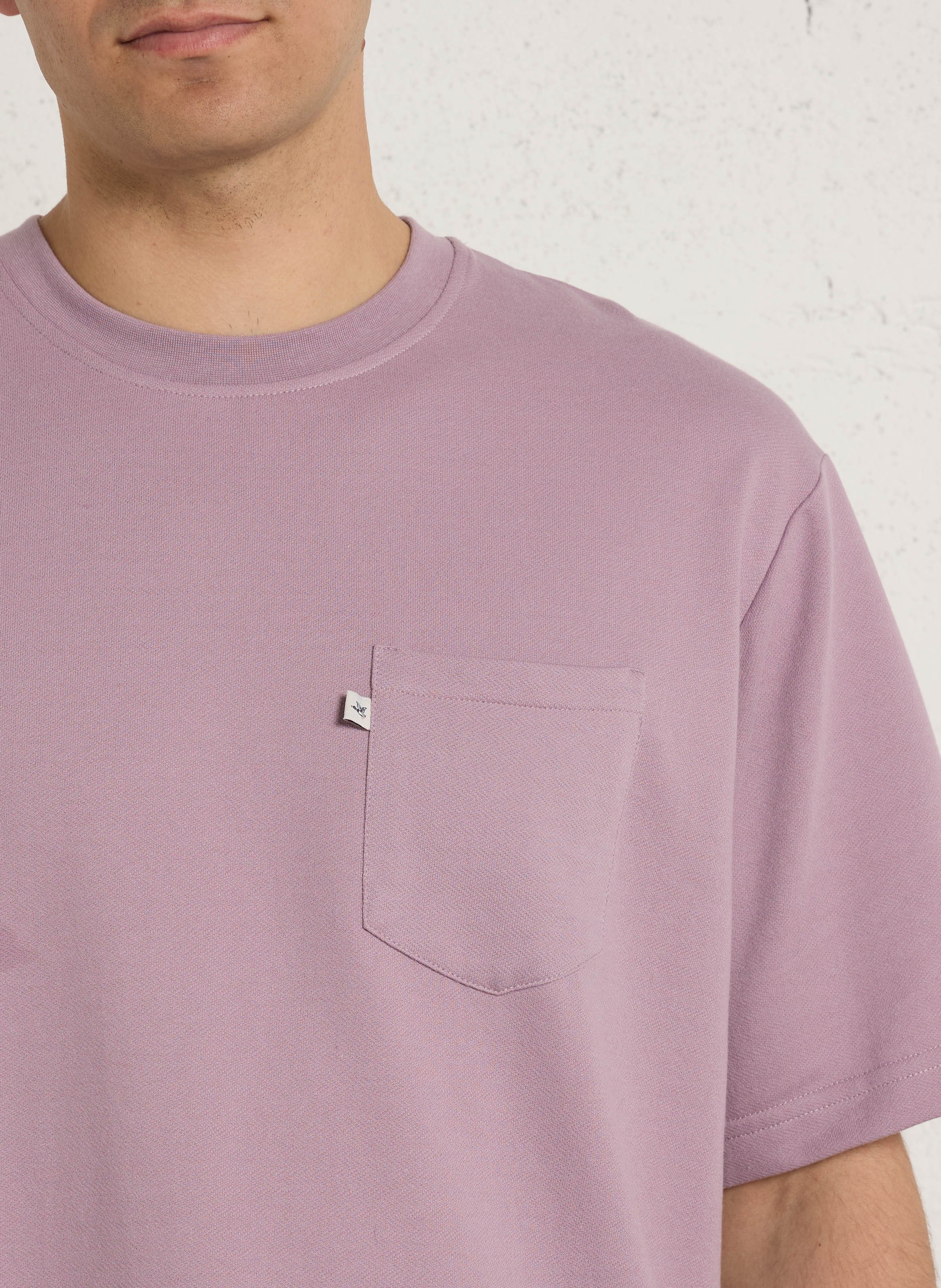 Tee-shirt droit manches courtes uni CHEVIGNON Rose