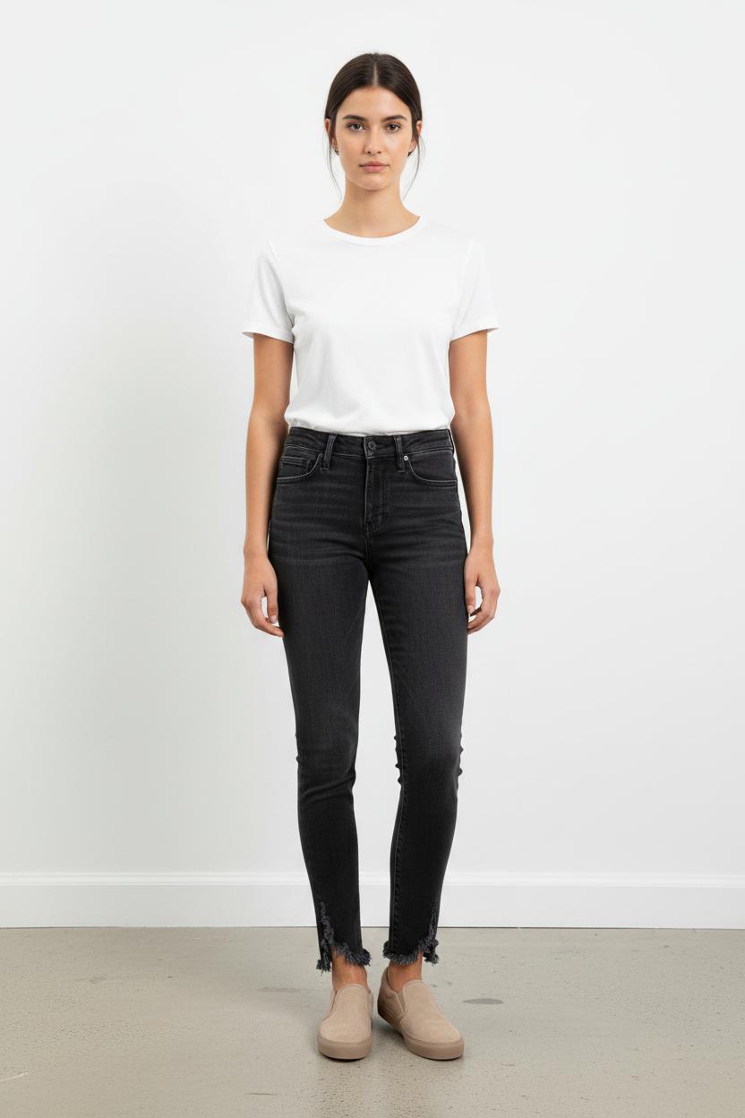 Cropped slim jeans with studs LEVI'S - Seconde main Black