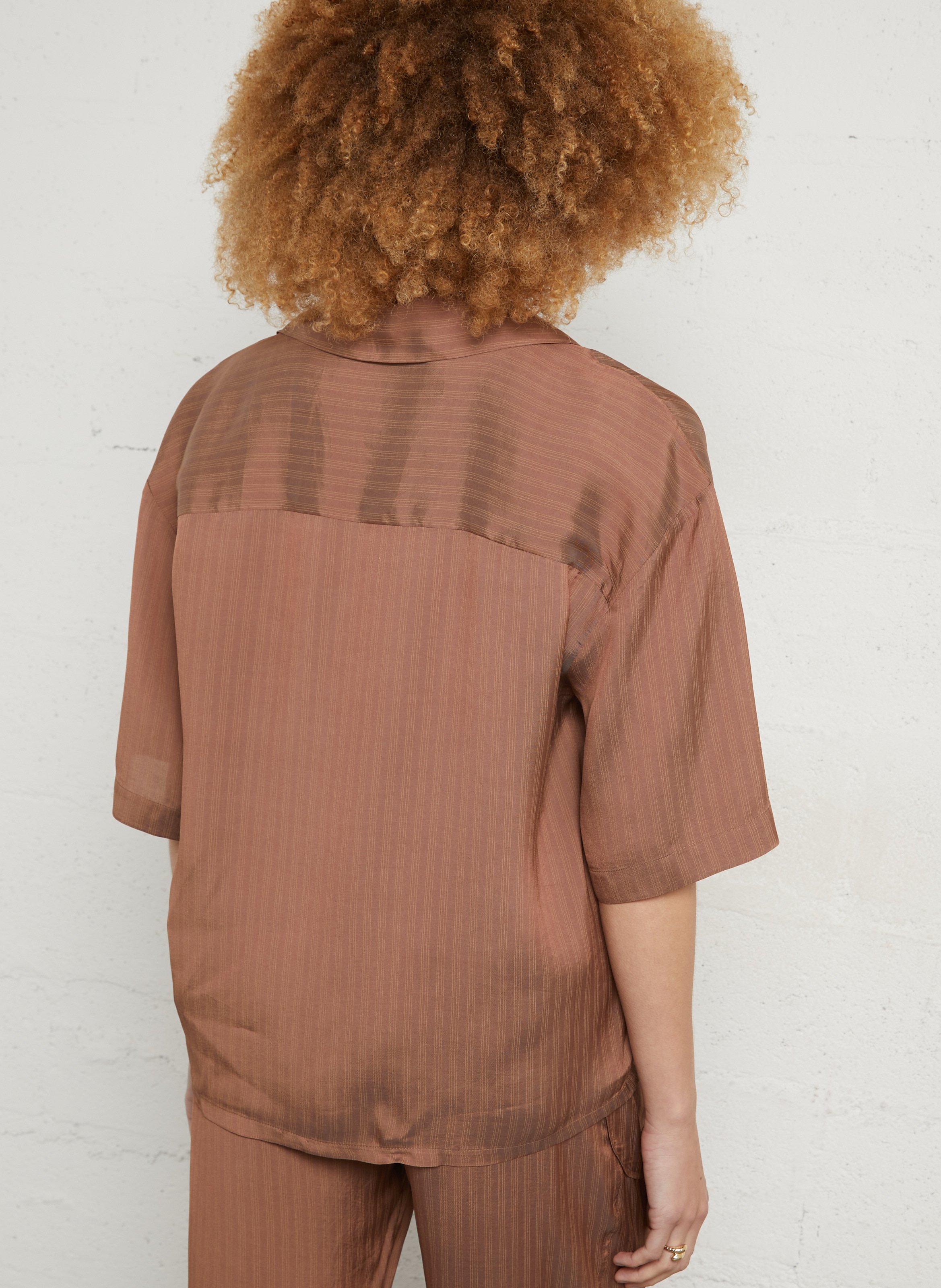 Gestreiftes Hemd MARGAUX LONNBERG Orange