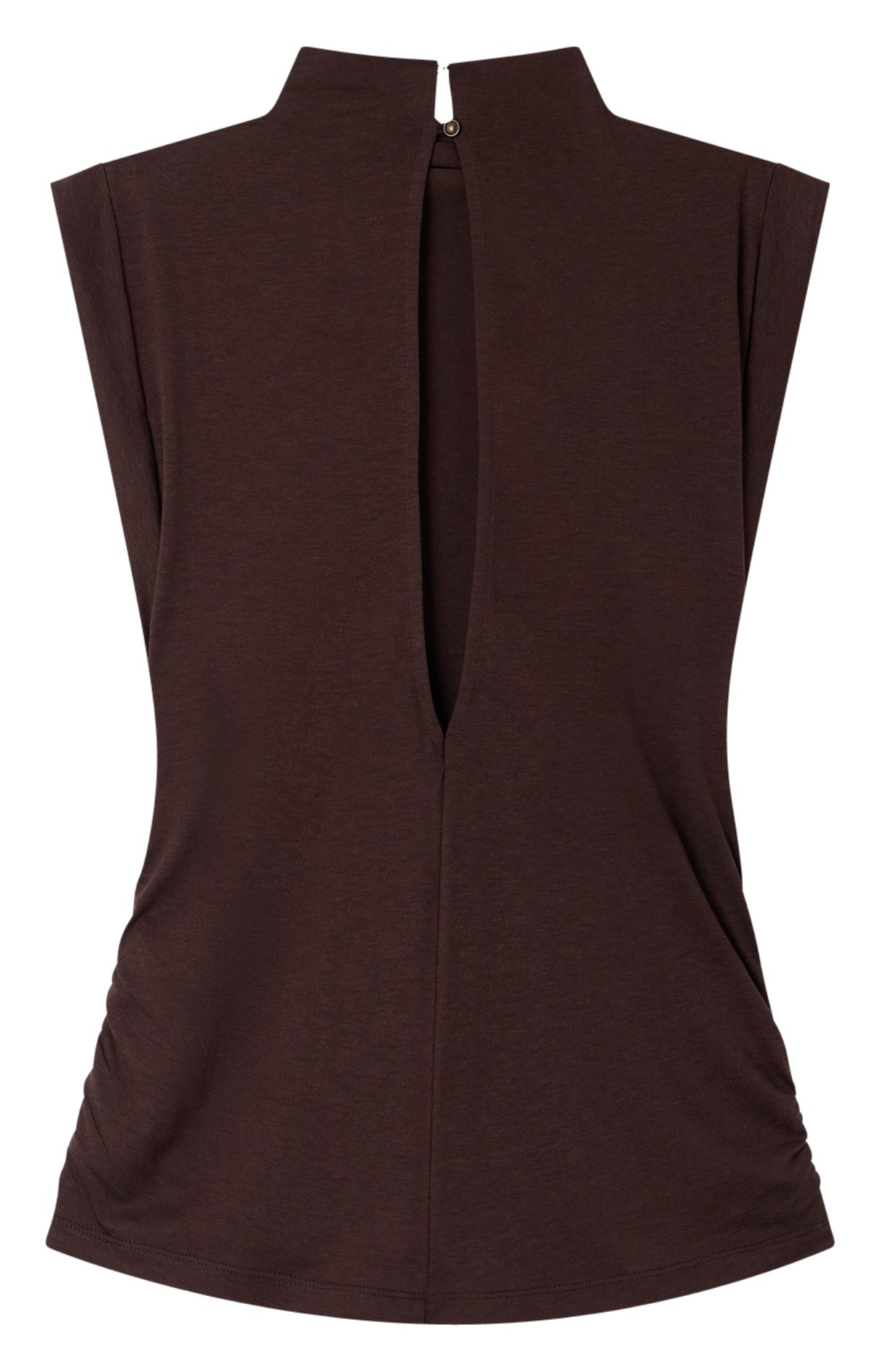 Sleeveless fitted top SESSUN Brown