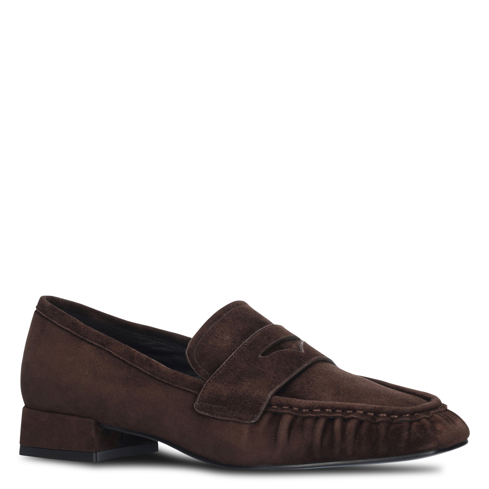 Mocassins met vierkante neus van suède leer BIBI LOU Bruin