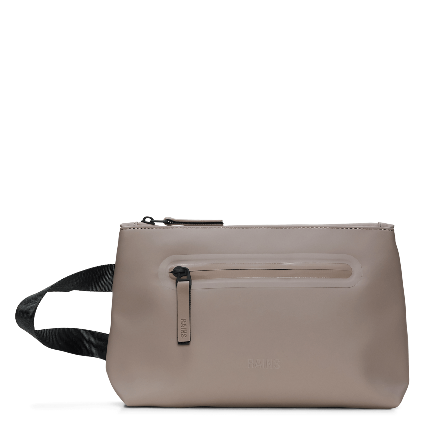 Trousse zippée brillante RAINS Beige