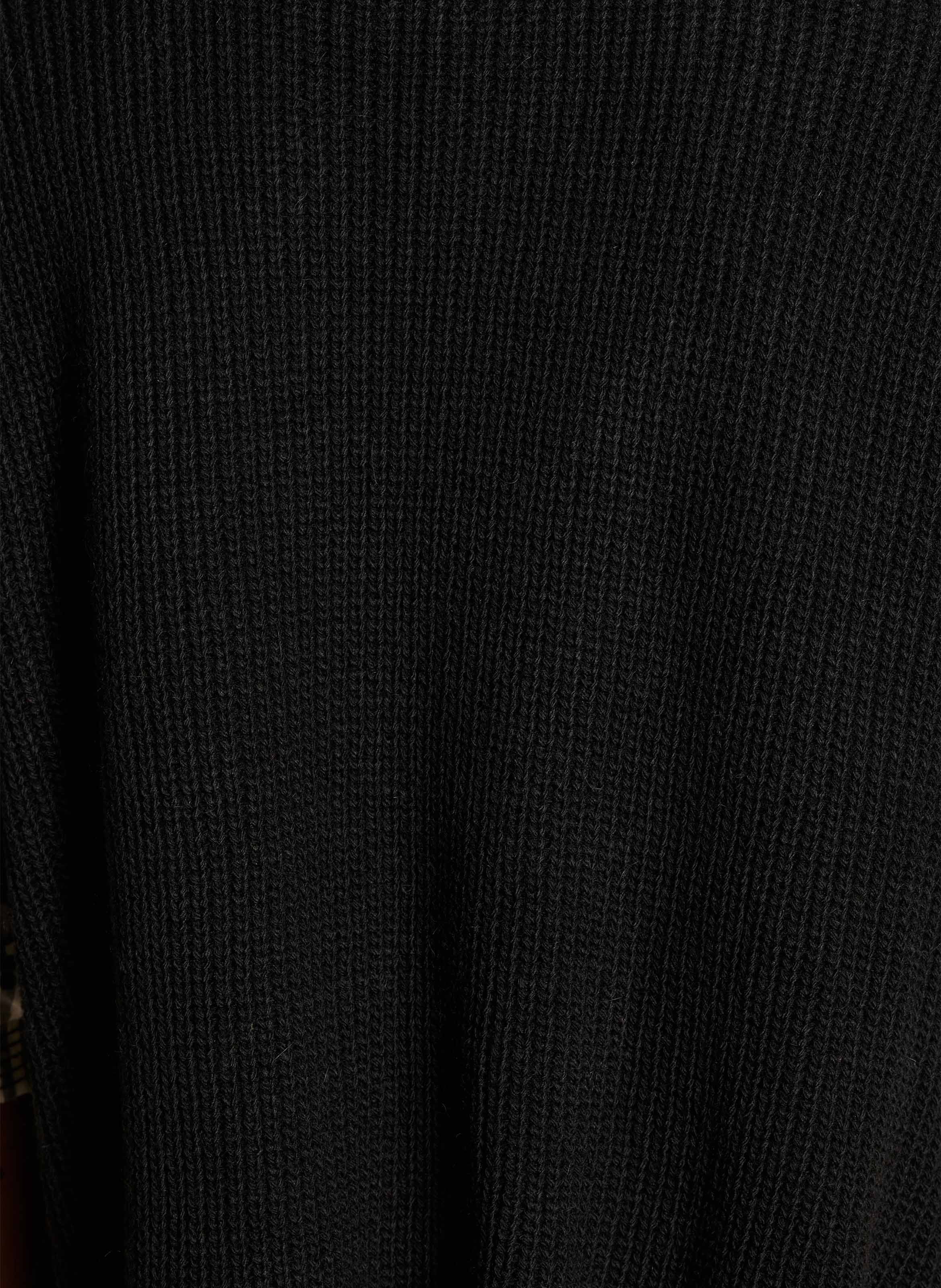 Strickjacke mit Rundhalsausschnitt LA FEE MARABOUTEE Schwarz