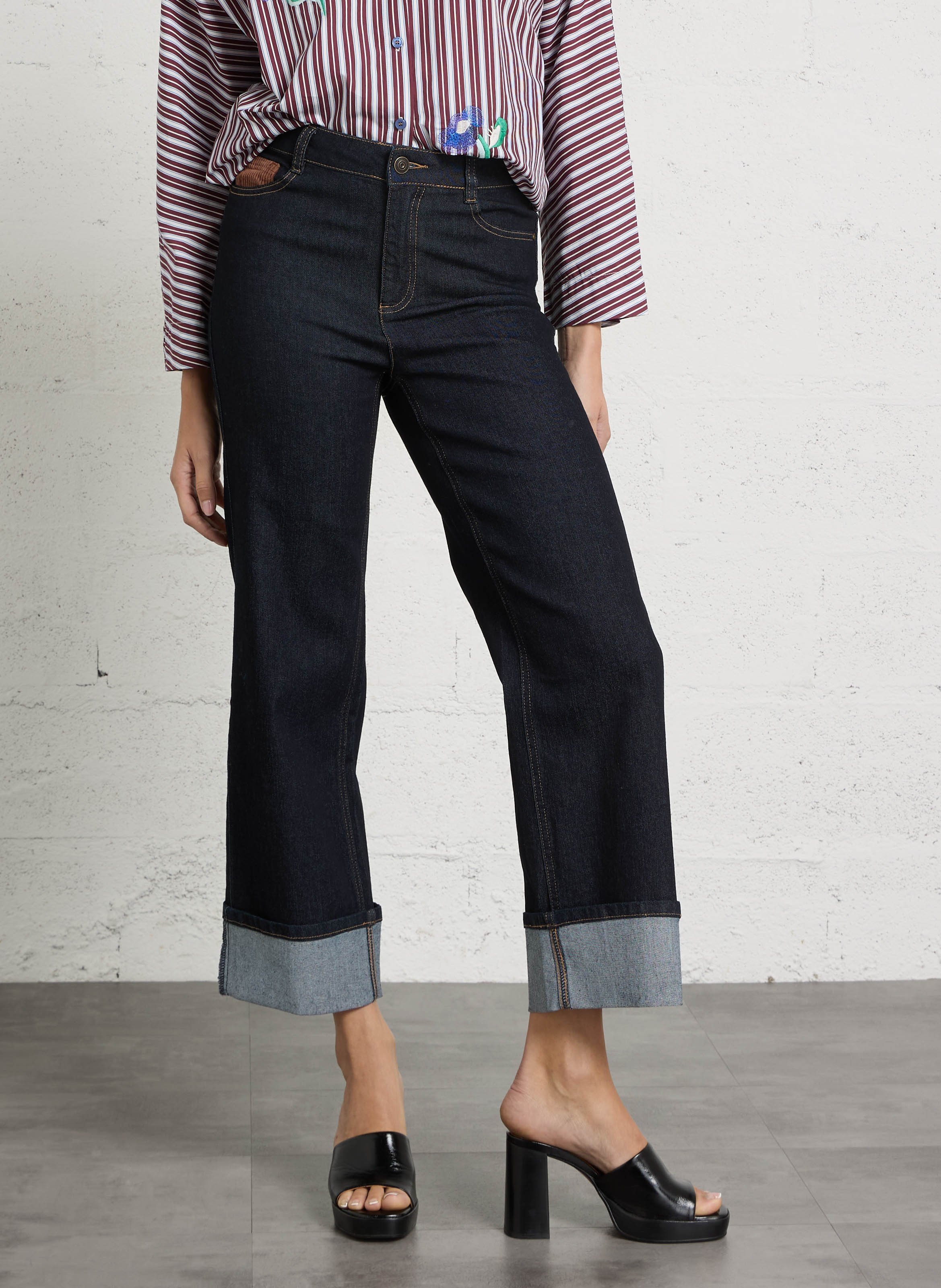 Weite Jeans aus Baumwolle MAISON 123 Blau