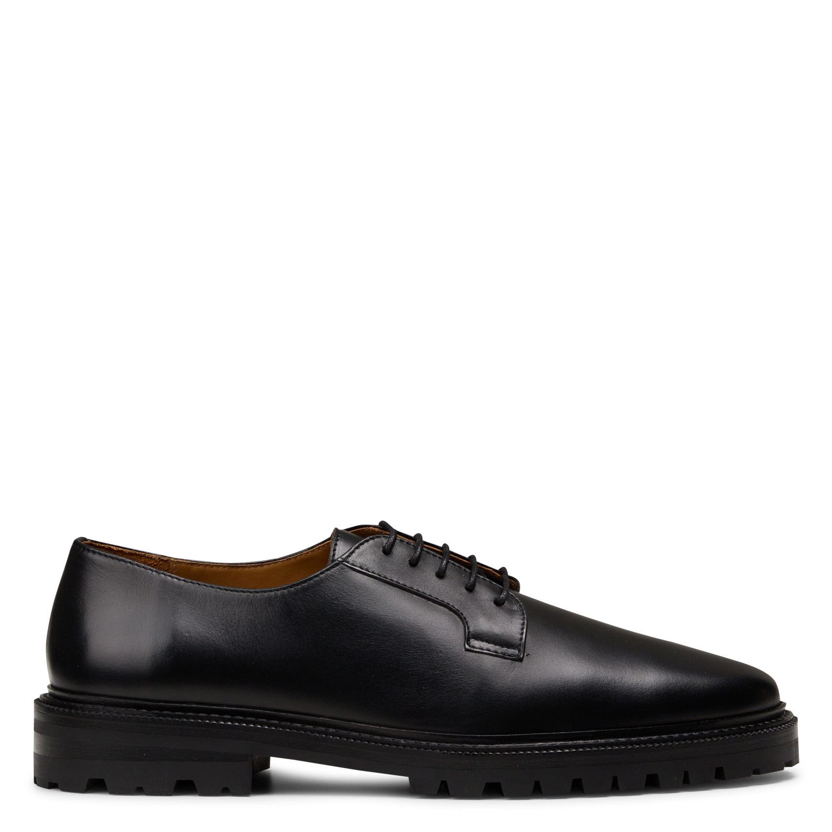 Lace-up leather Derby shoes BOBBIES Black