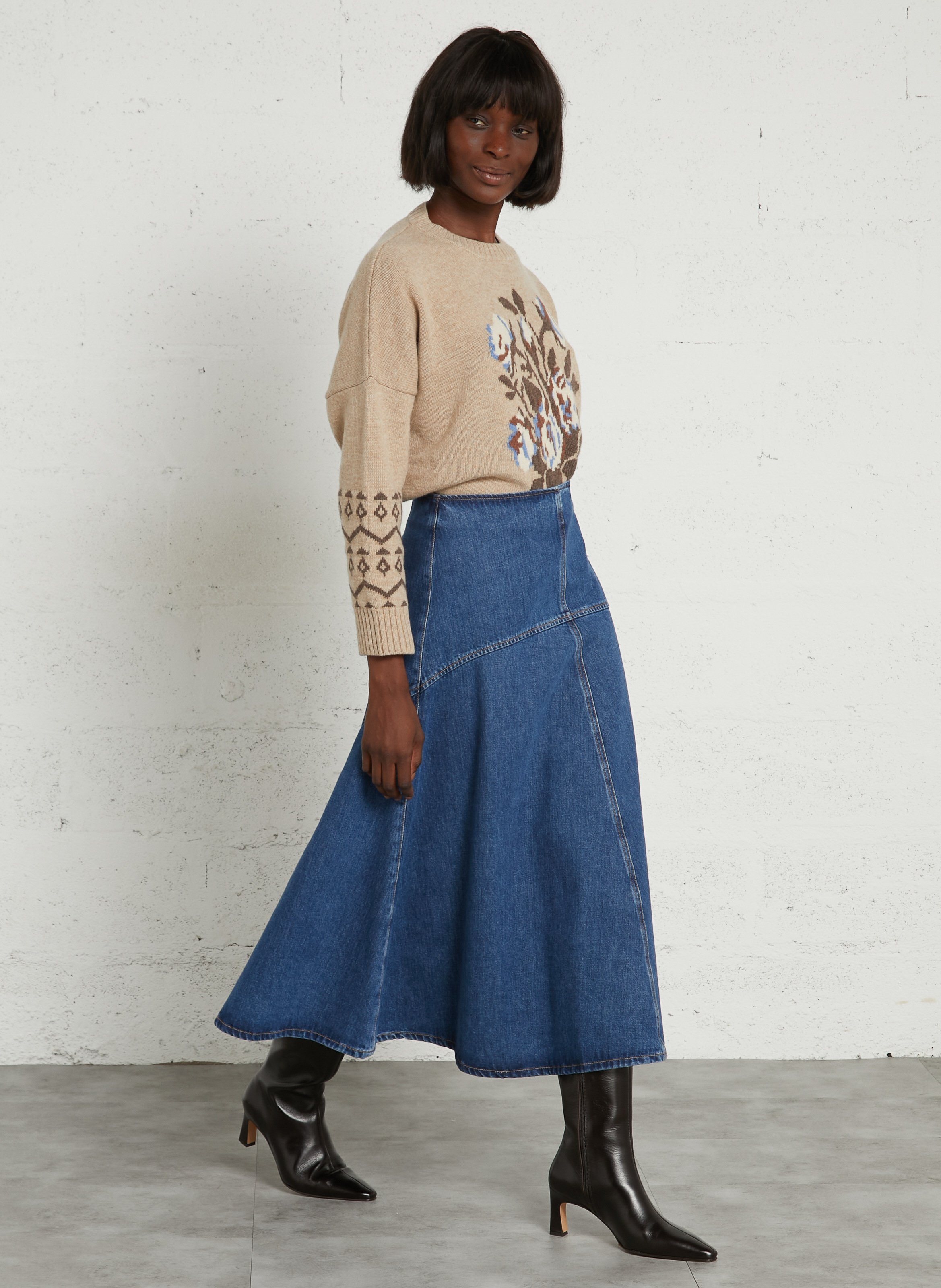 Hobo-Bag aus Leder - Look 1