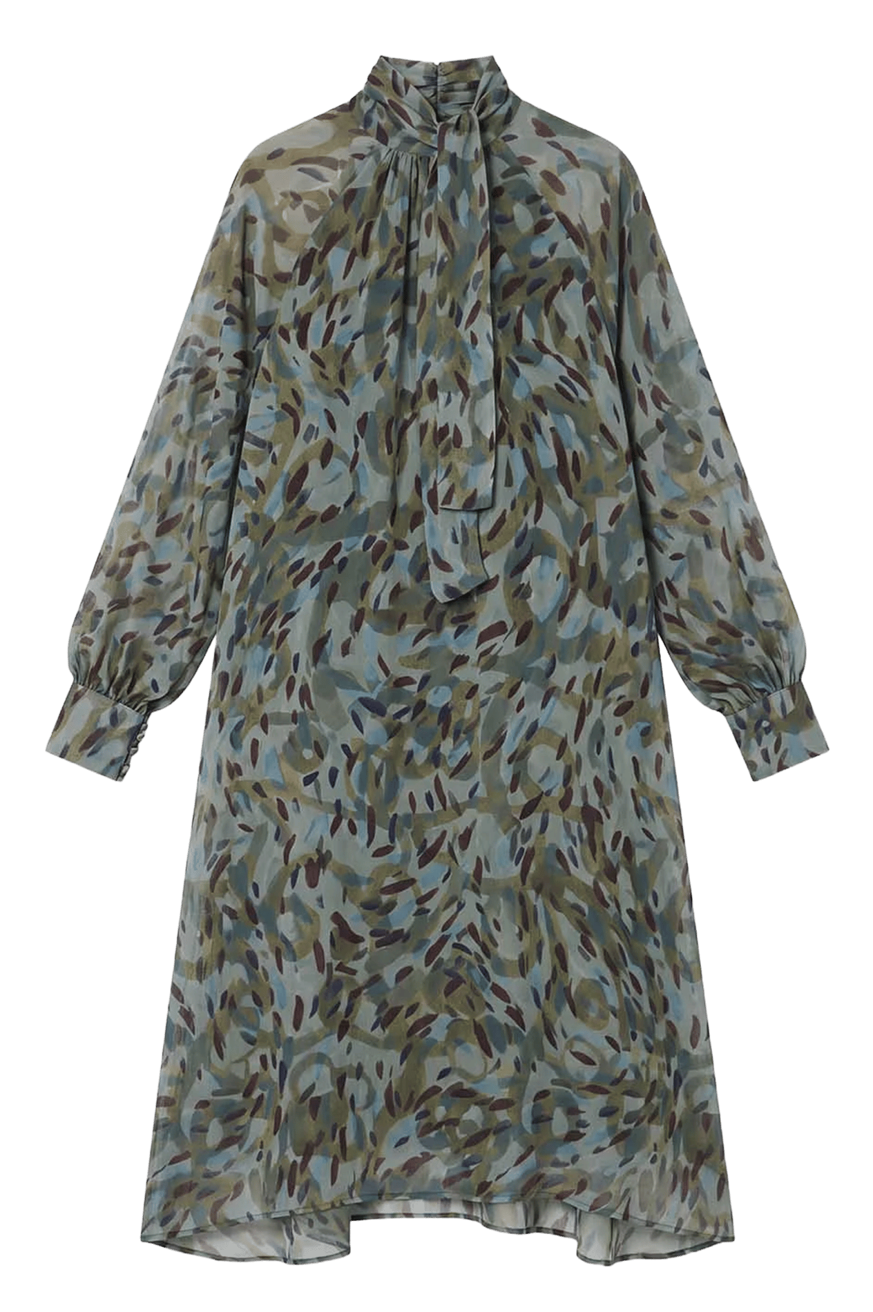 Robe fluide à imprimé fleuri TARA JARMON Bleu