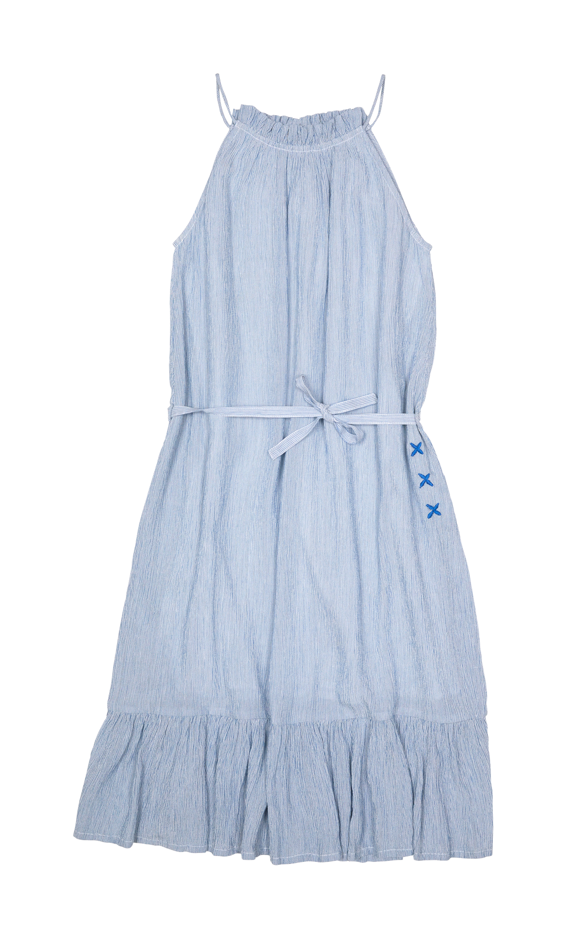 Robe longue col rond  SUNCHILD Bleu