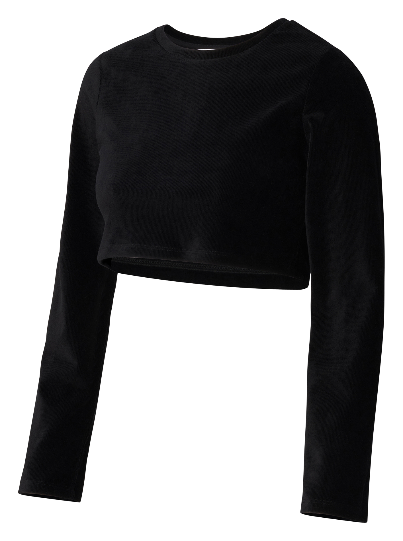 Kort borstvoedingsshirt van katoenmix NOPPIES Zwart