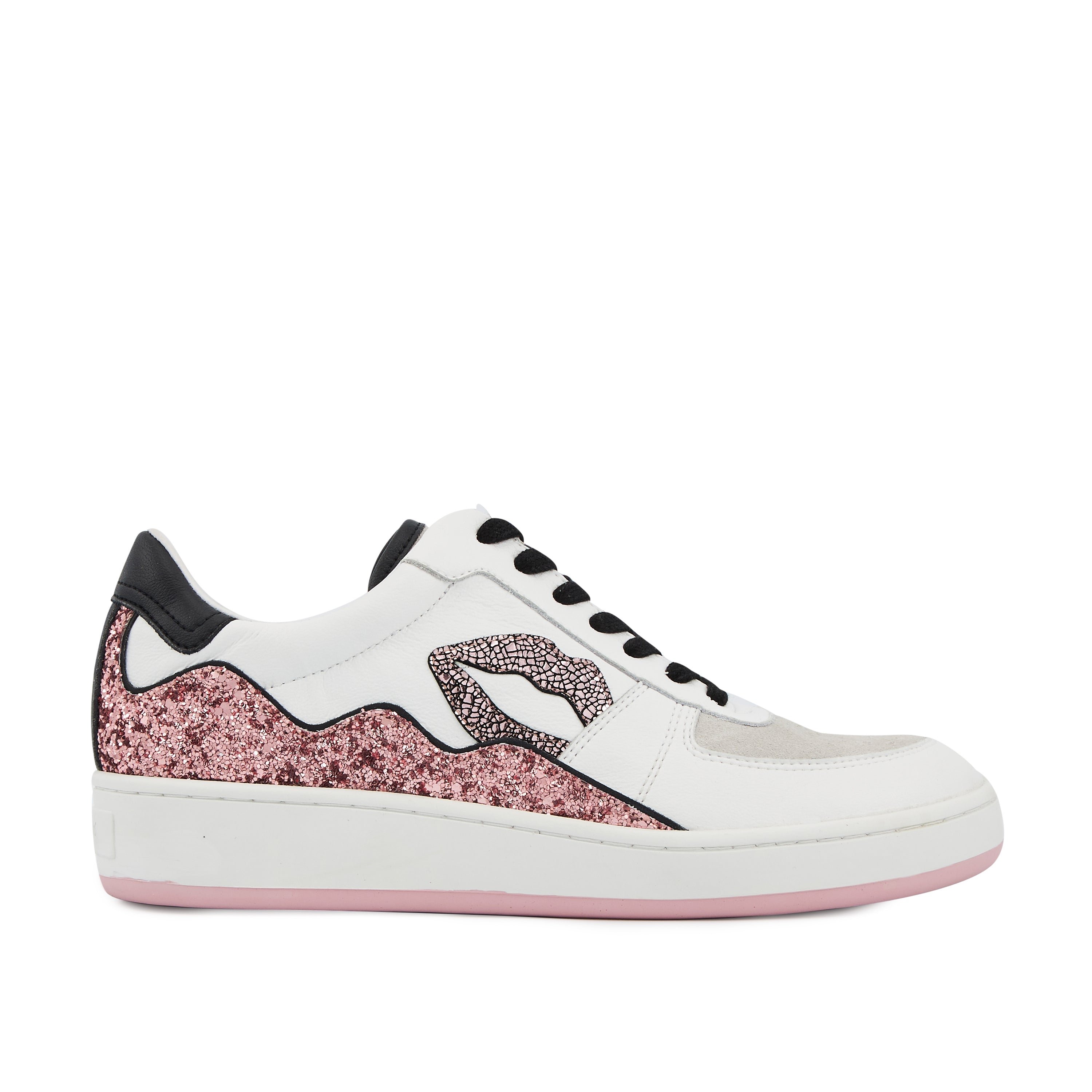 Leather sneakers BONS BAISERS PARIS White