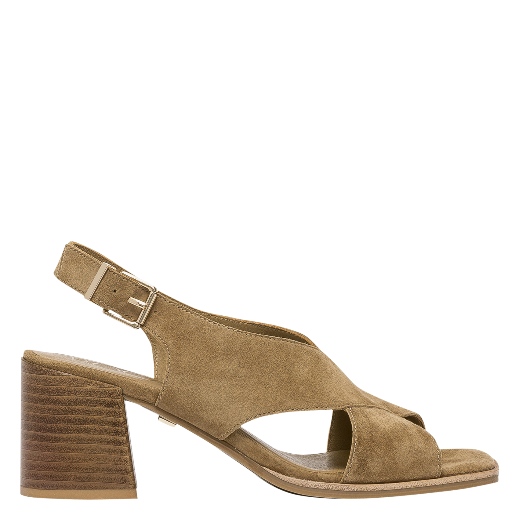 Ledersandalen mit Absatz BOCAGE Beige