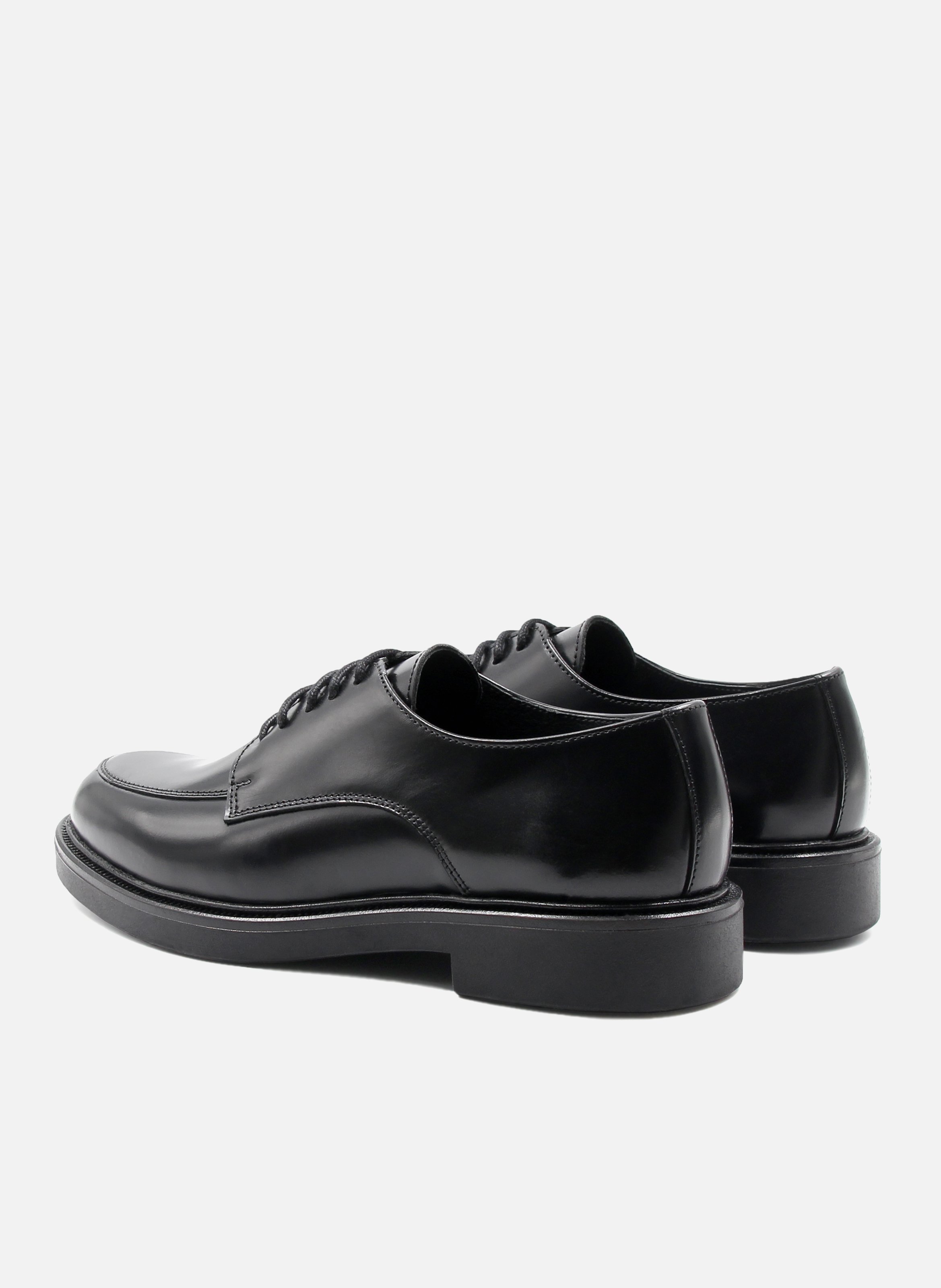 Shiny leather Derby shoes JULES & JENN Black