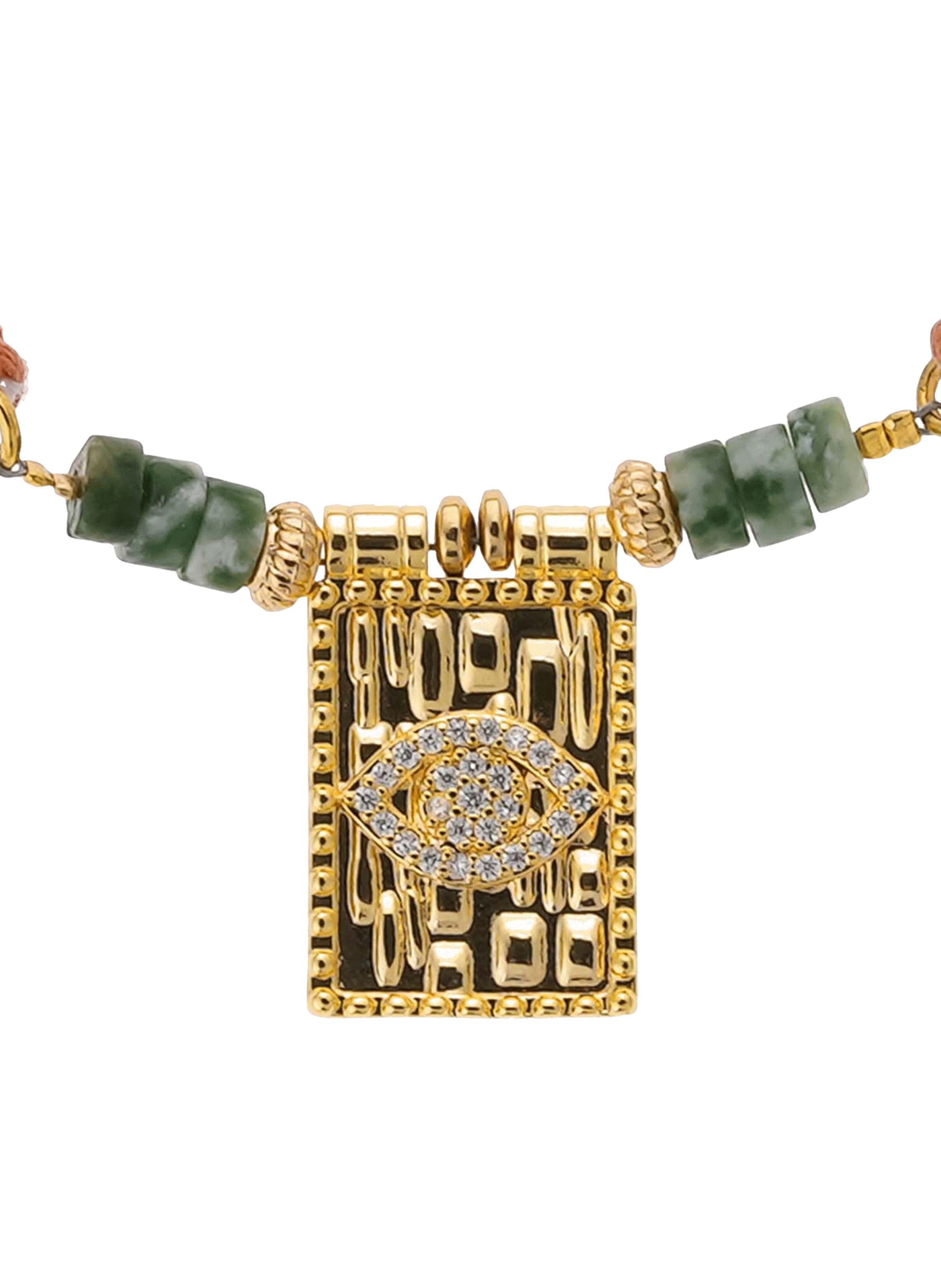 Pearl bracelet with pendant HIPANEMA Green