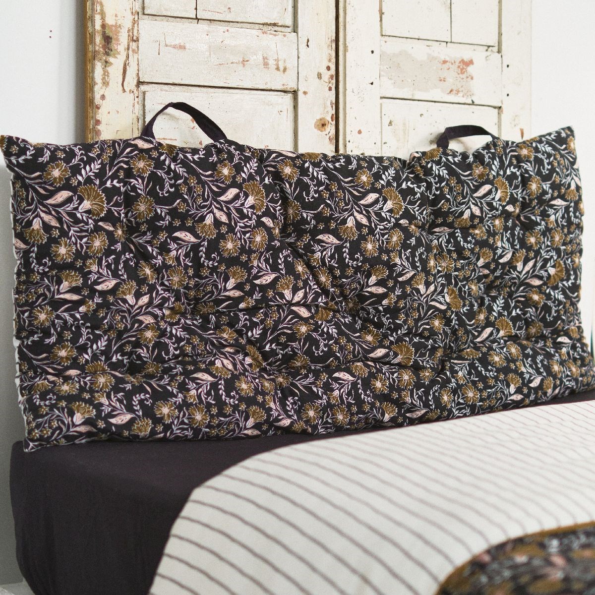 Solid color cotton floor cushion TODAY LINGE DE MAISON Beige